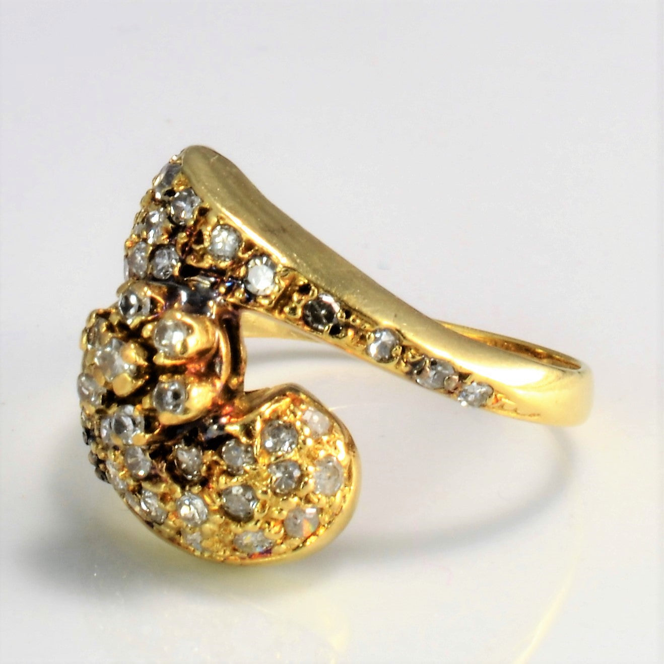 Cluster Diamond Bypass Ring | 0.30 ctw, SZ 5.75 |