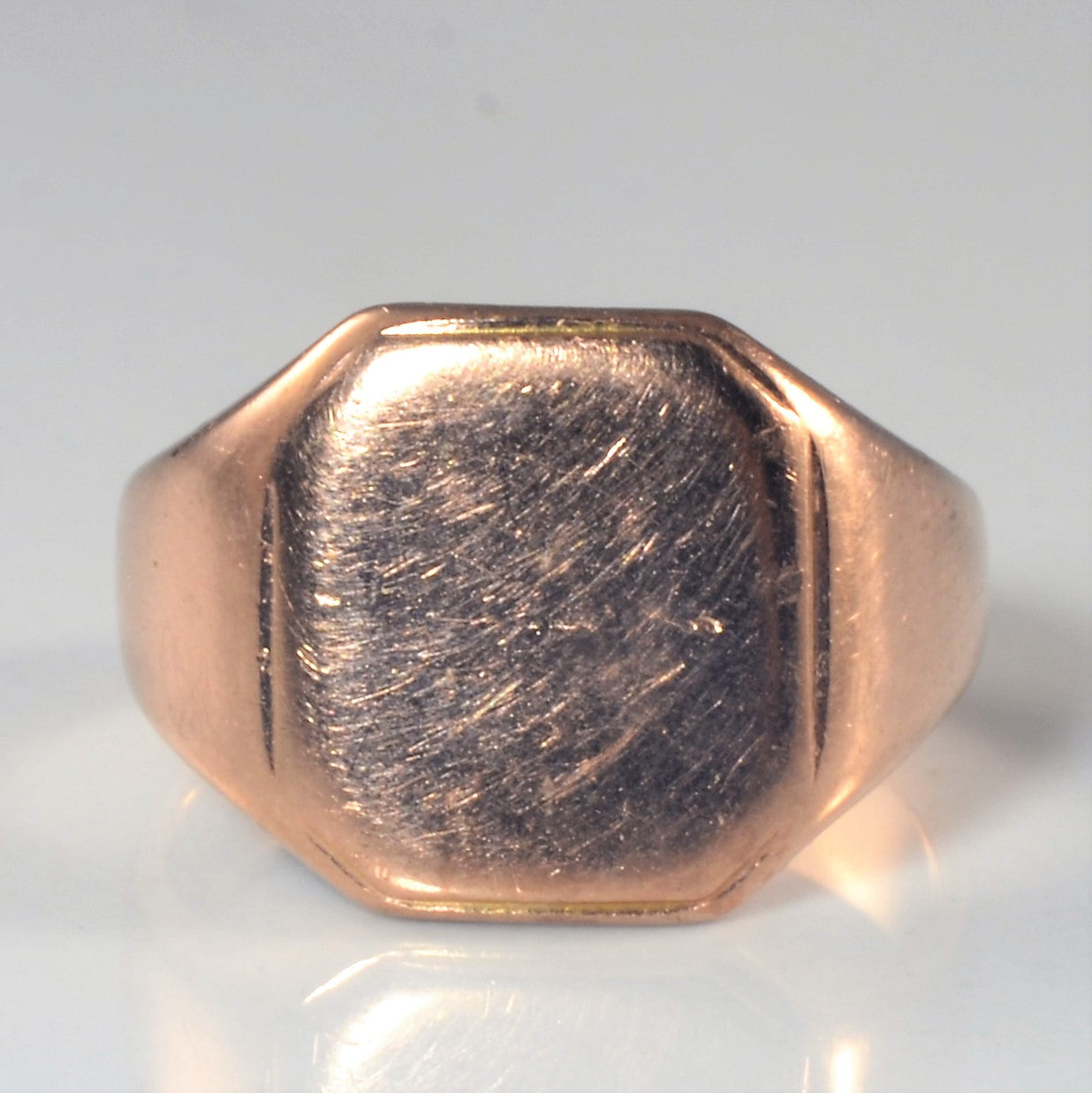ローズねーさん 9k Rose Gold Signet Ring | SZ 5 |