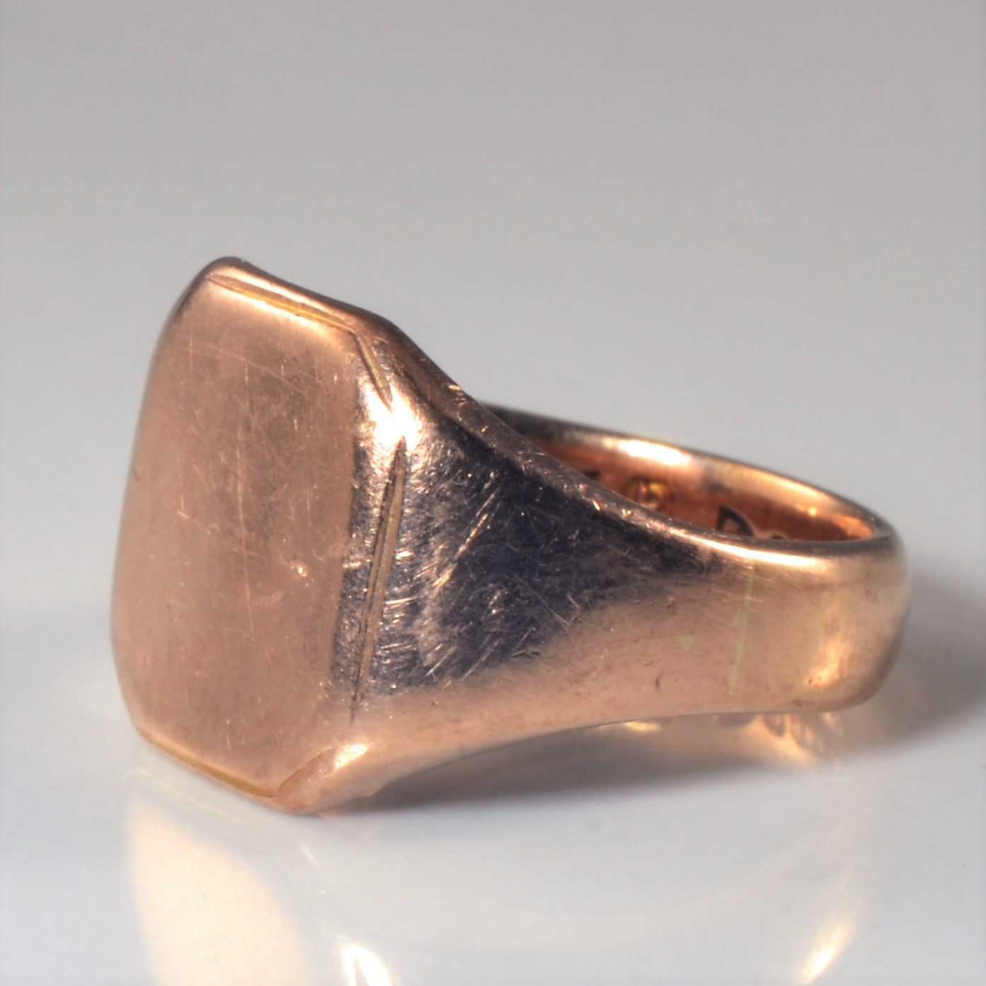 9k Rose Gold Signet Ring | SZ 5 |