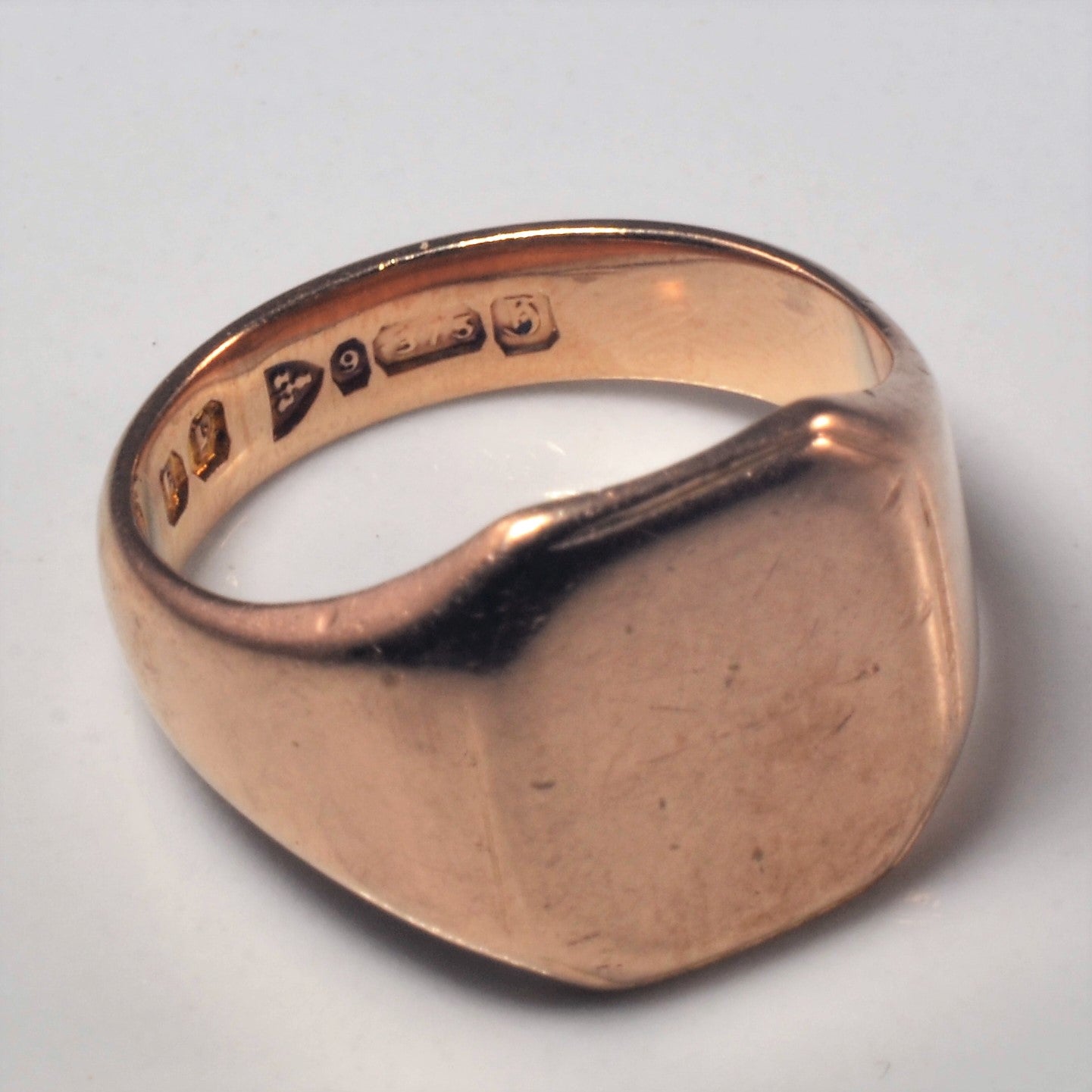 9k Rose Gold Signet Ring | SZ 5 |