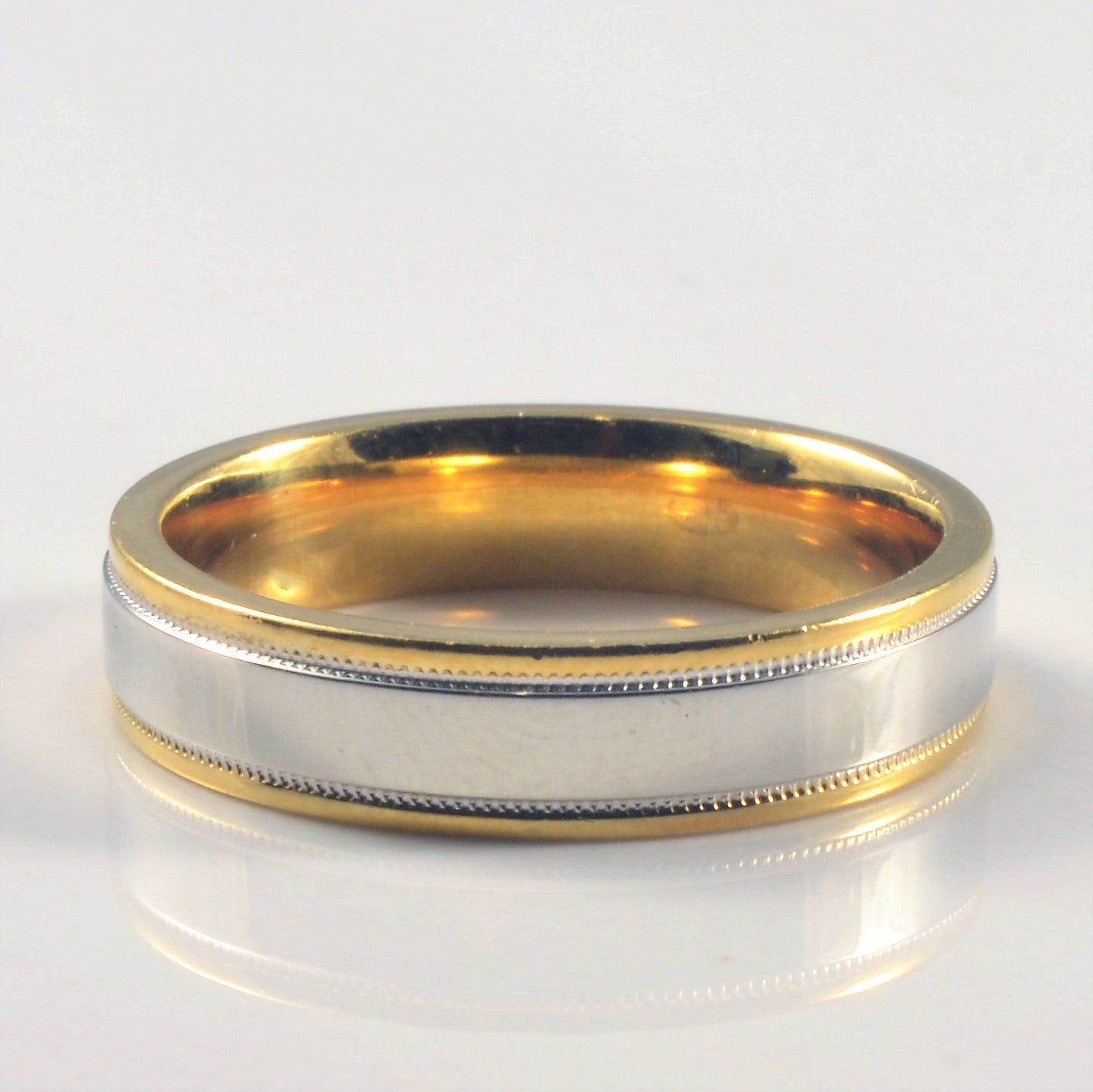 Yellow Gold & Platinum Band | SZ 9.75 |