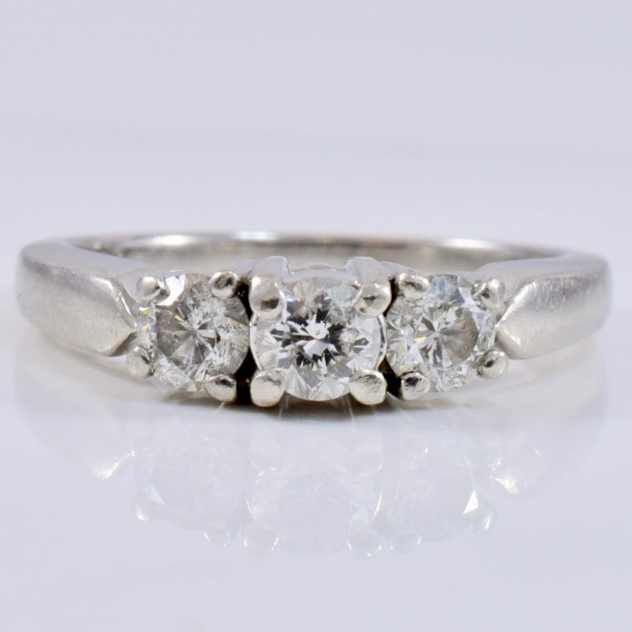 Three Stone Diamond Ring | 0.48 ctw SZ 4 |