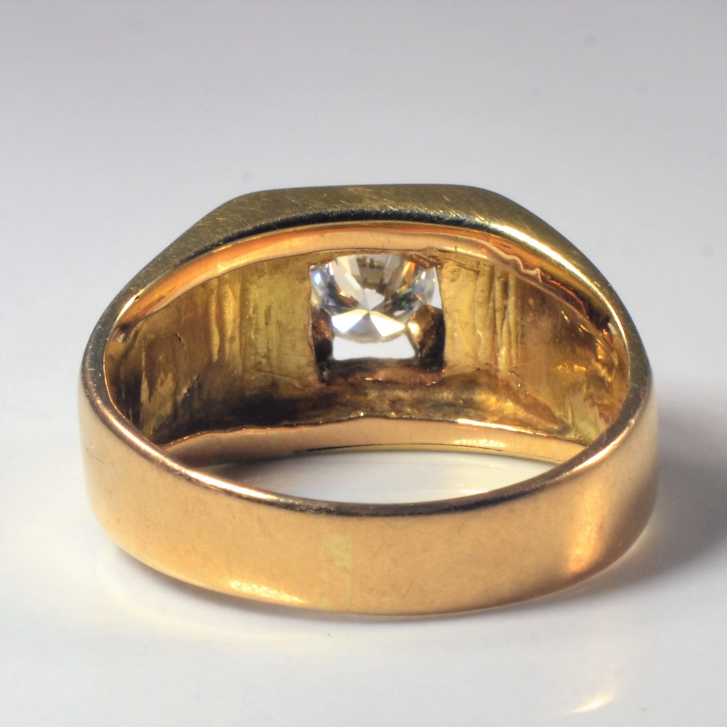 Wide Solitaire Diamond Ring | 0.55ct | SZ 7.5 |