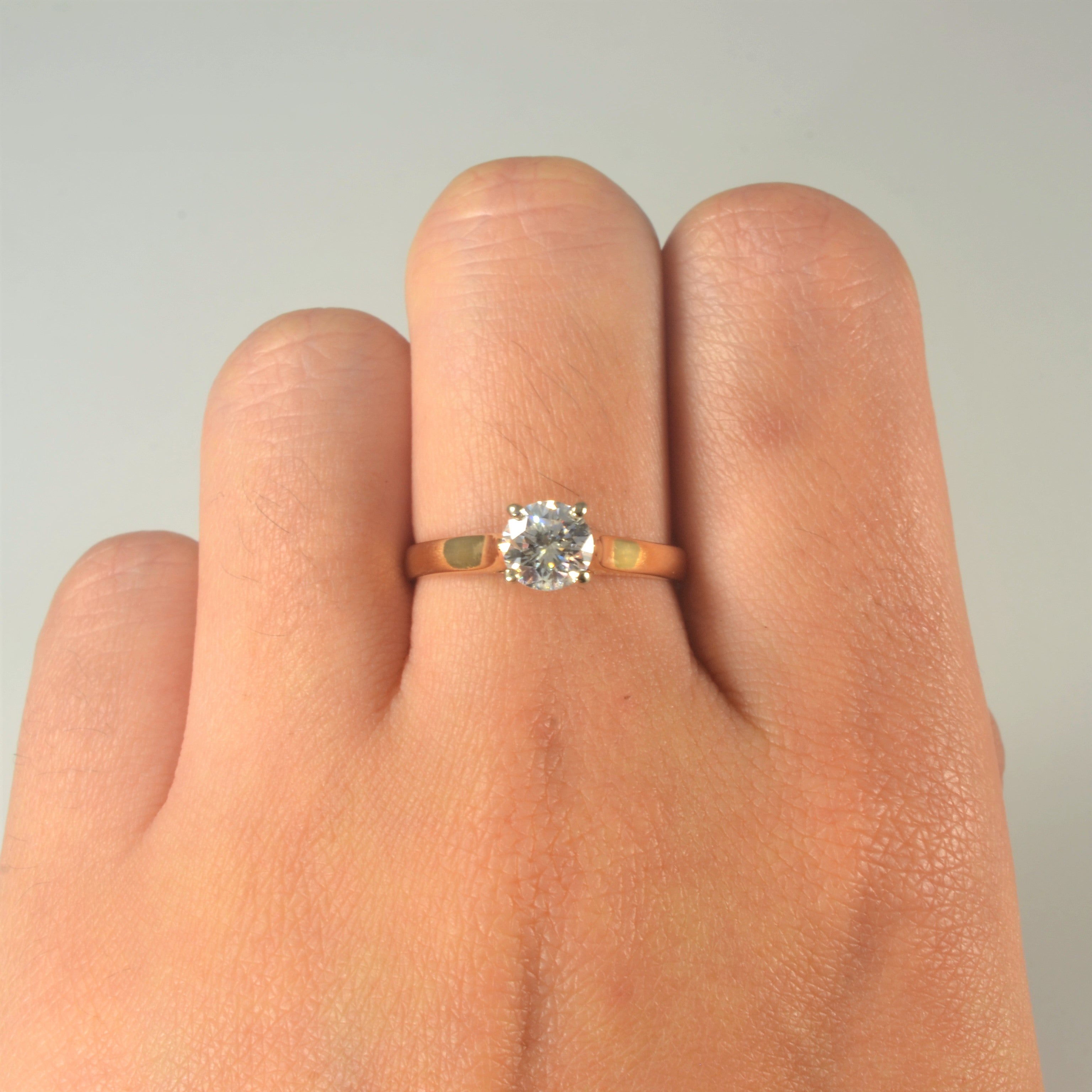 High Set Solitaire Diamond Ring | 0.78ct | SZ 7.5 |