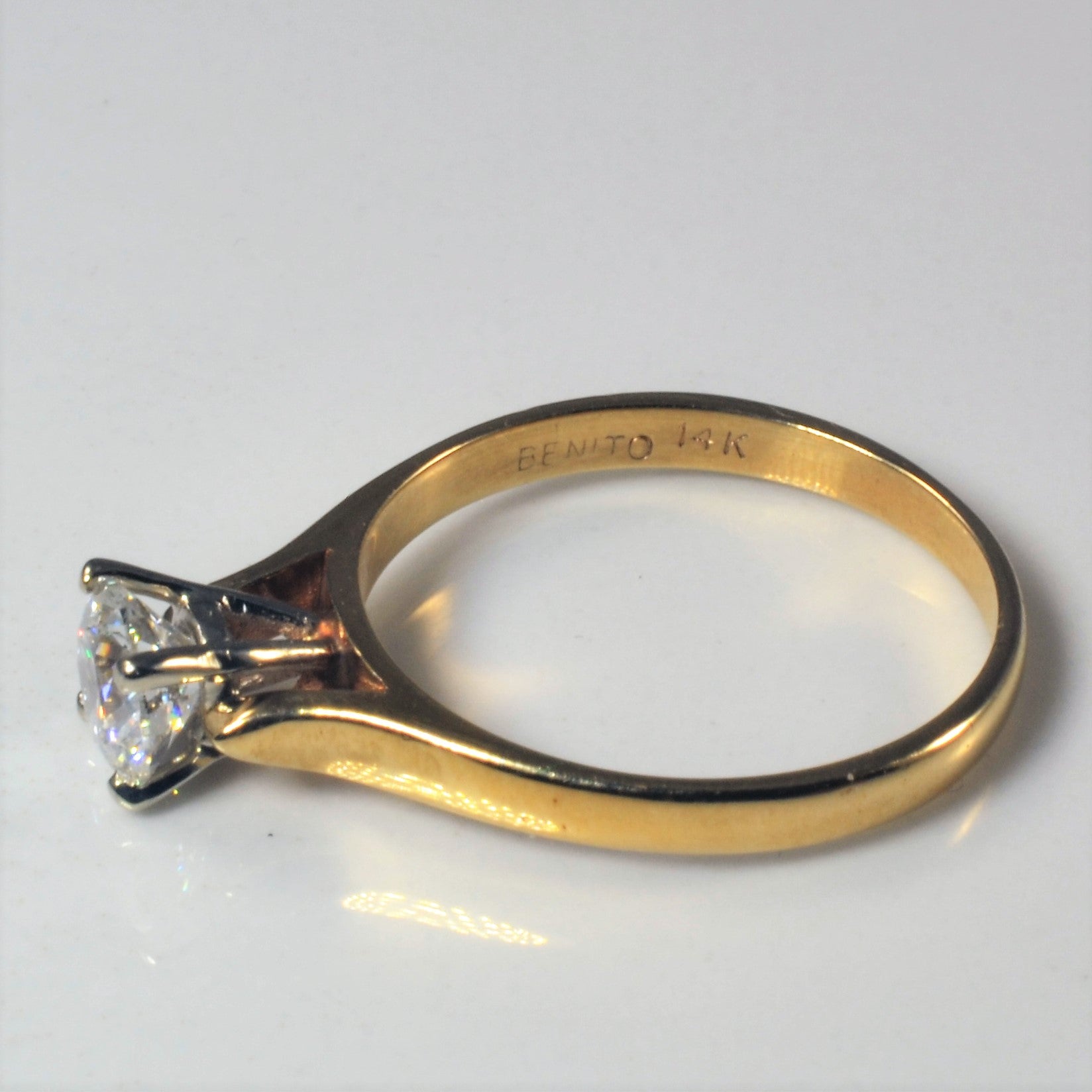 High Set Solitaire Diamond Ring | 0.78ct | SZ 7.5 |