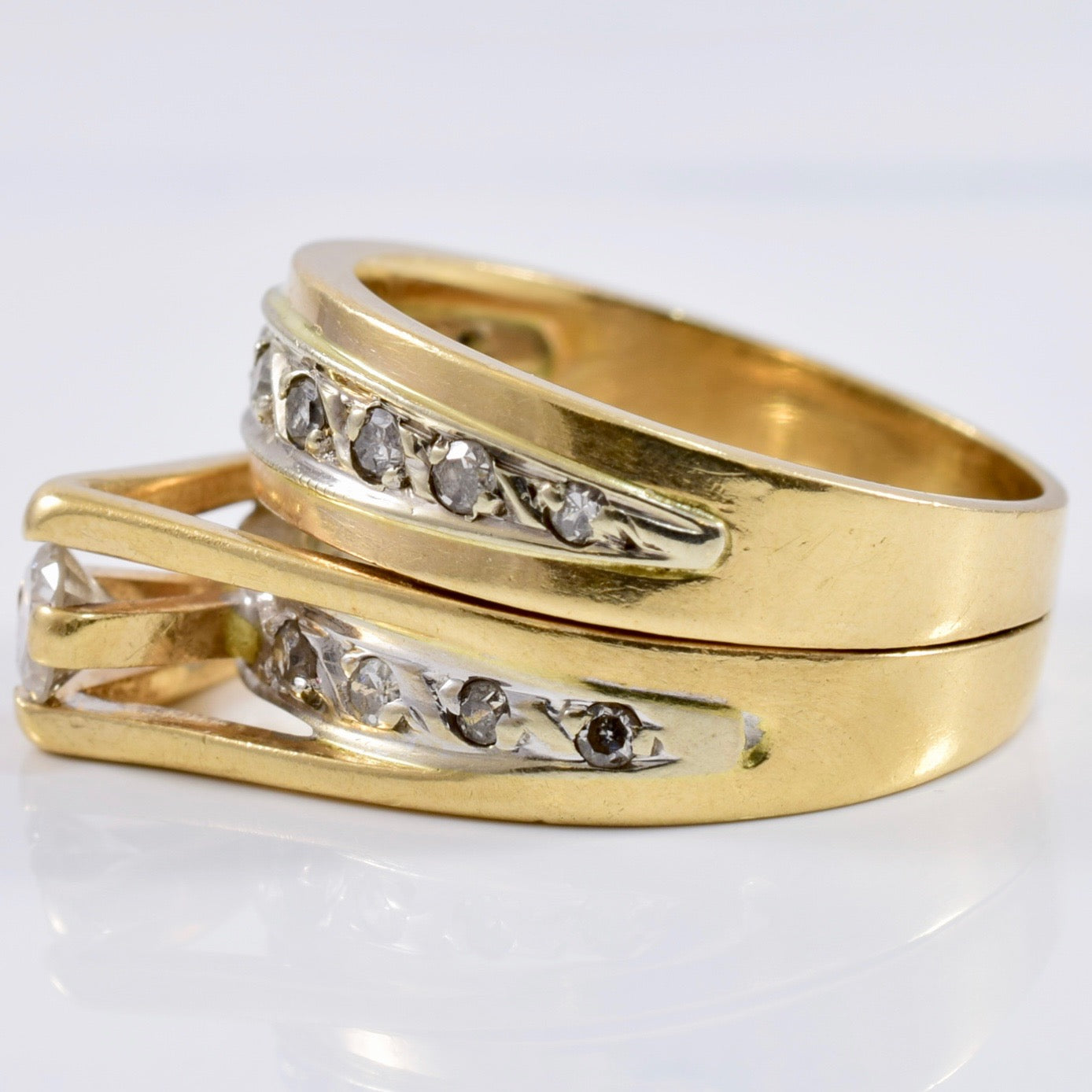 Engagement and Wedding Band Set | 0.28 ctw SZ 4.5 |