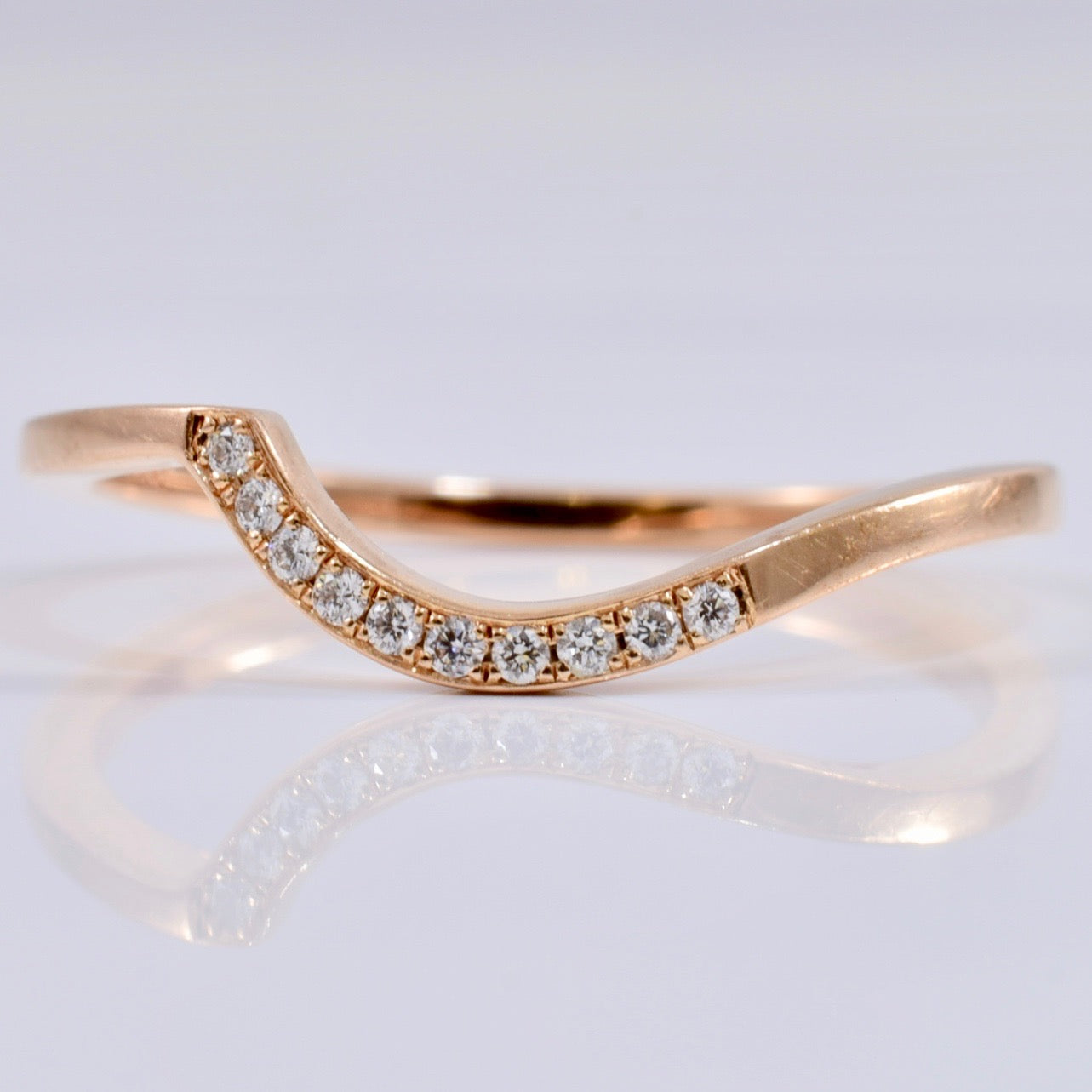 Simon G' Contour Diamond Wedding Band | 0.05 ctw SZ 6.5 |