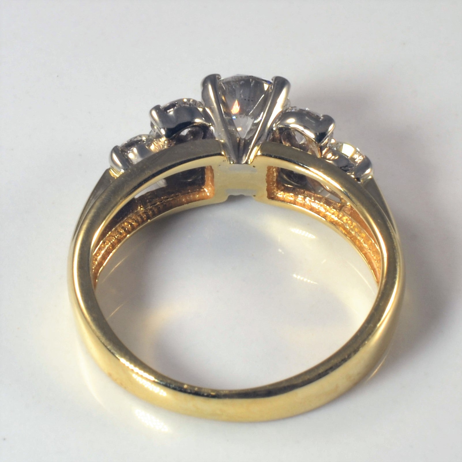 Bague de fiançailles sertie de diamants en grappe | 1,45 ct | Taille 5 |