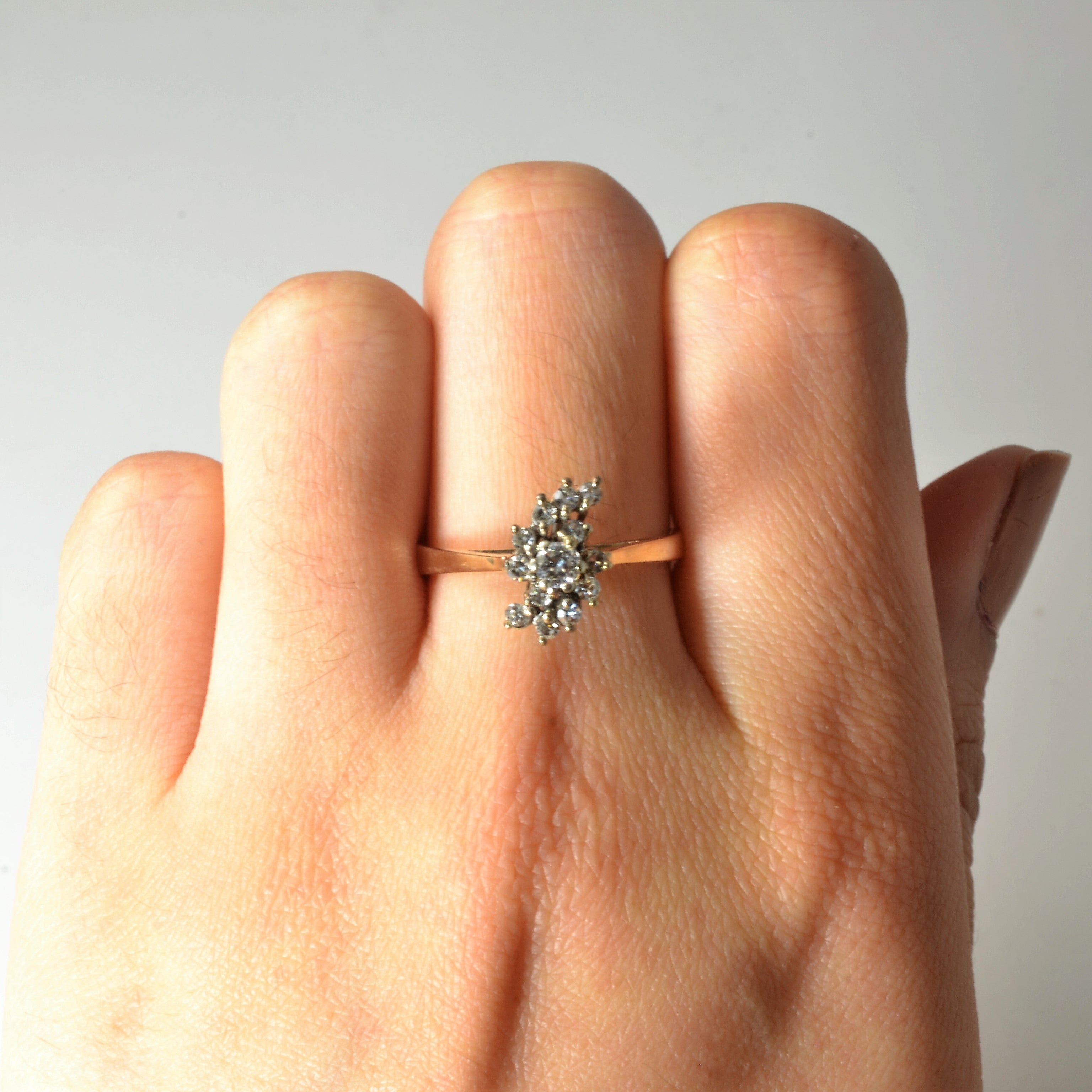 Diamond Cascade Ring | 0.29ctw | SZ 8 |
