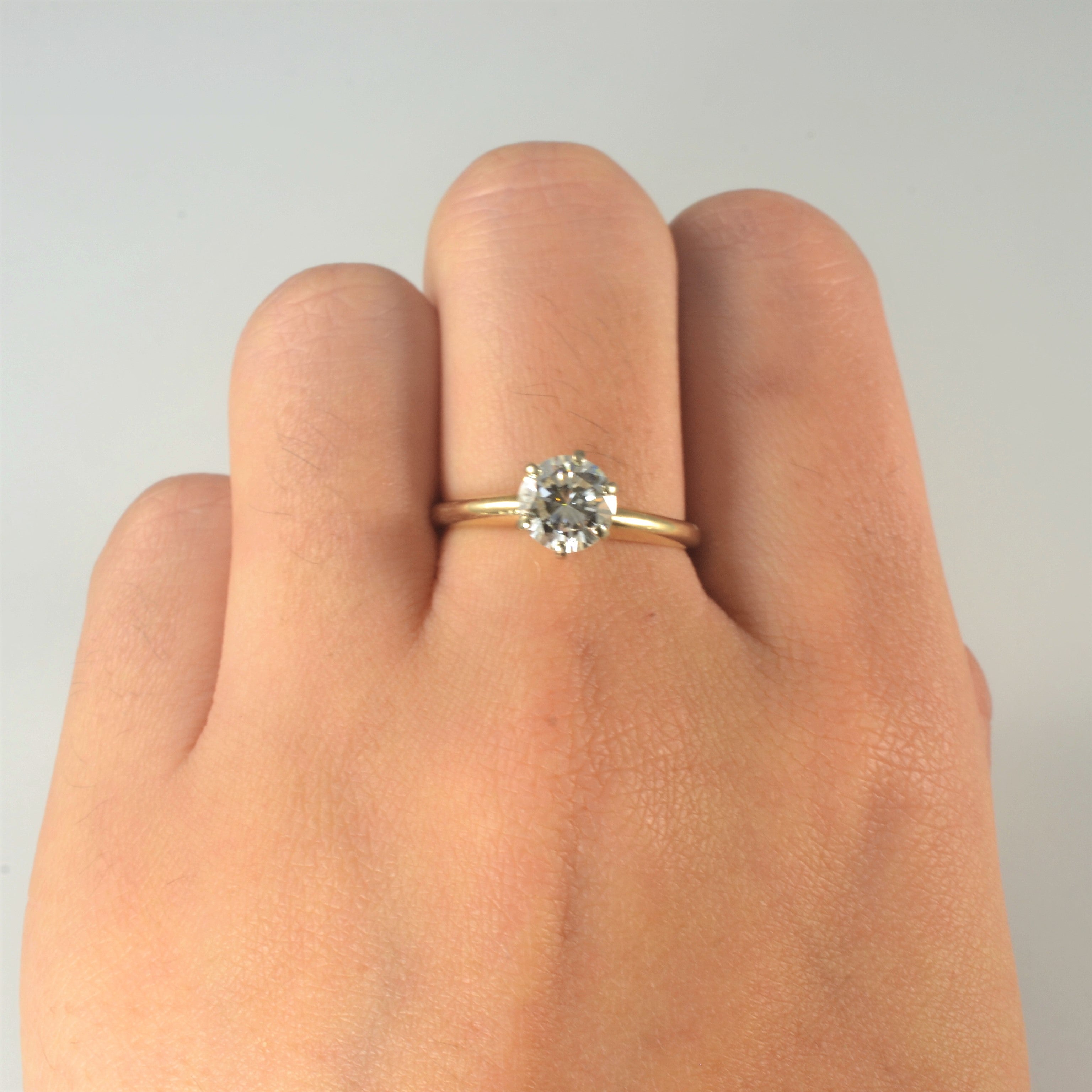 Six Prong Solitaire Diamond Ring | 1.05ct SI1 I/J | SZ 7.25 |