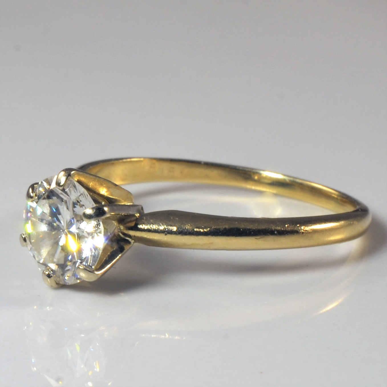 Bague solitaire diamant à six griffes | 1,05 ct | Taille 7,25 |