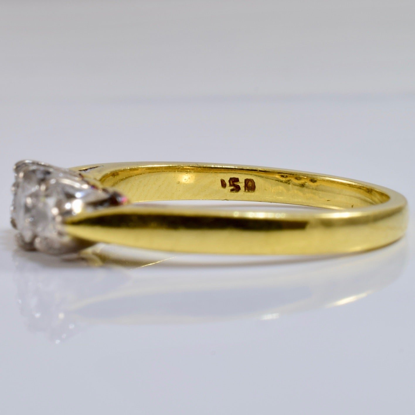Three Stone Diamond Ring | 0.46 ctw SZ 6.5 |