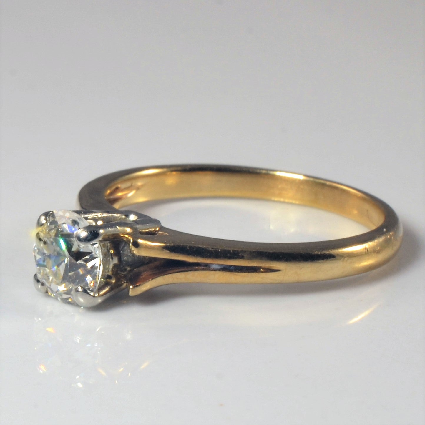 Old European Solitaire Diamond Engagement Ring | 0.52ct | SZ 5.25 |