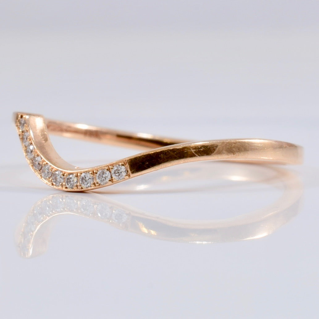 Simon G' Contour Diamond Wedding Band | 0.05 ctw SZ 6.5 |
