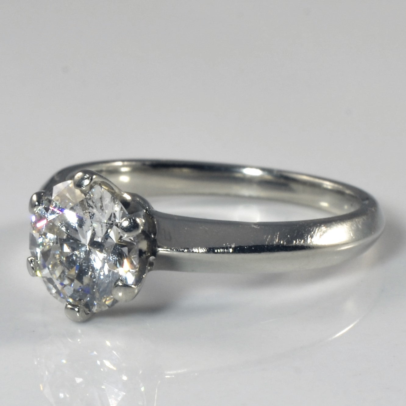 Knife Edge Solitaire Diamond Engagement Ring | 1.10ct | SZ 5 |
