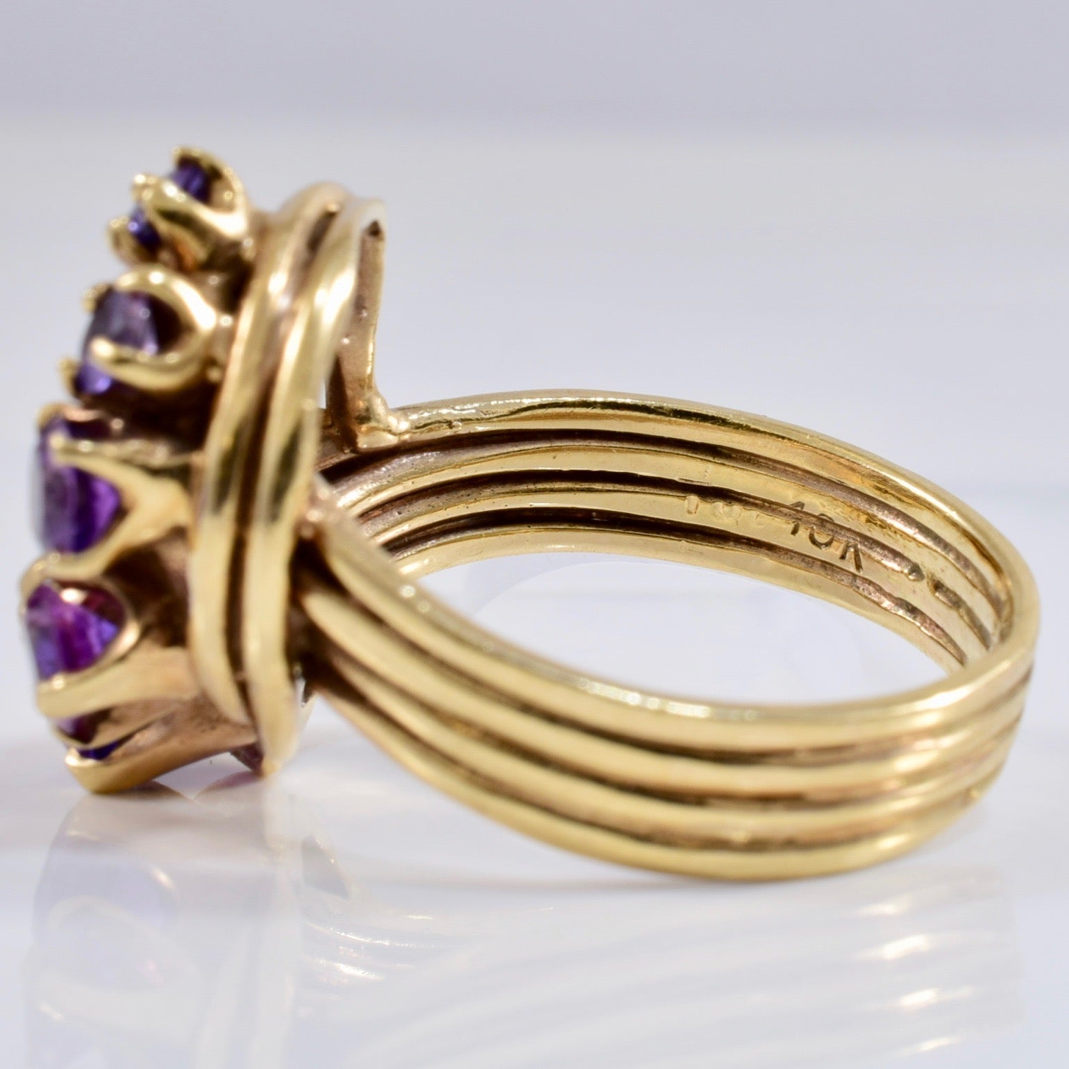 Amethyst Knot Ring | 1.33 ctw SZ 8 |