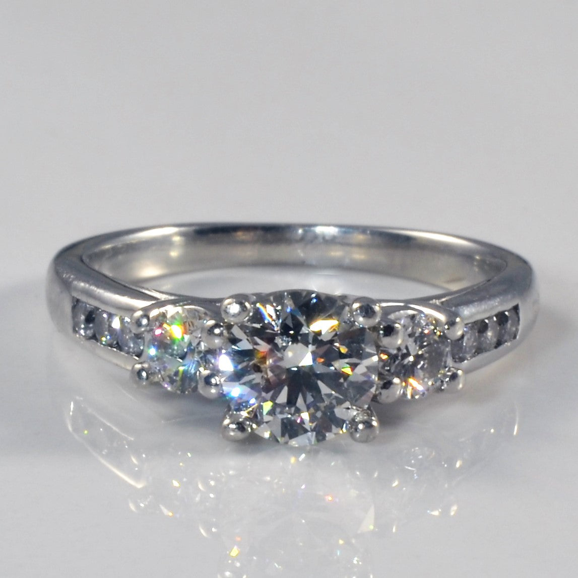 Three Stone Diamond Engagement Ring | 1.03ctw | SZ 5.5 |