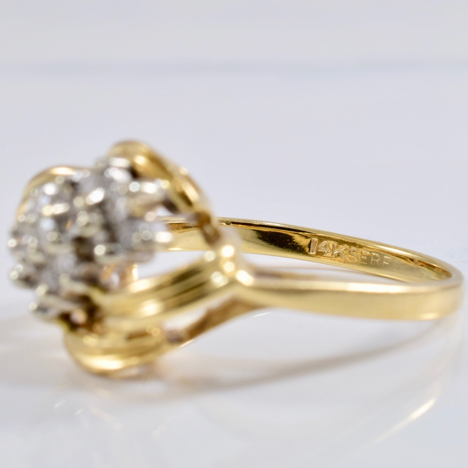 Diamond Cluster Knot Ring | 0.21 ctw SZ 5.25 |