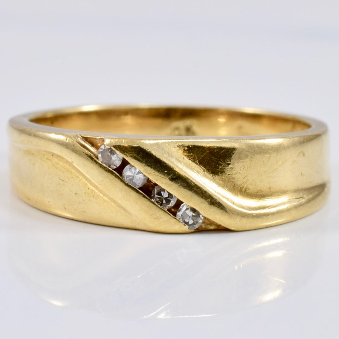 Channel Set Diamond Band | 0.07 ctw SZ 8.75 |