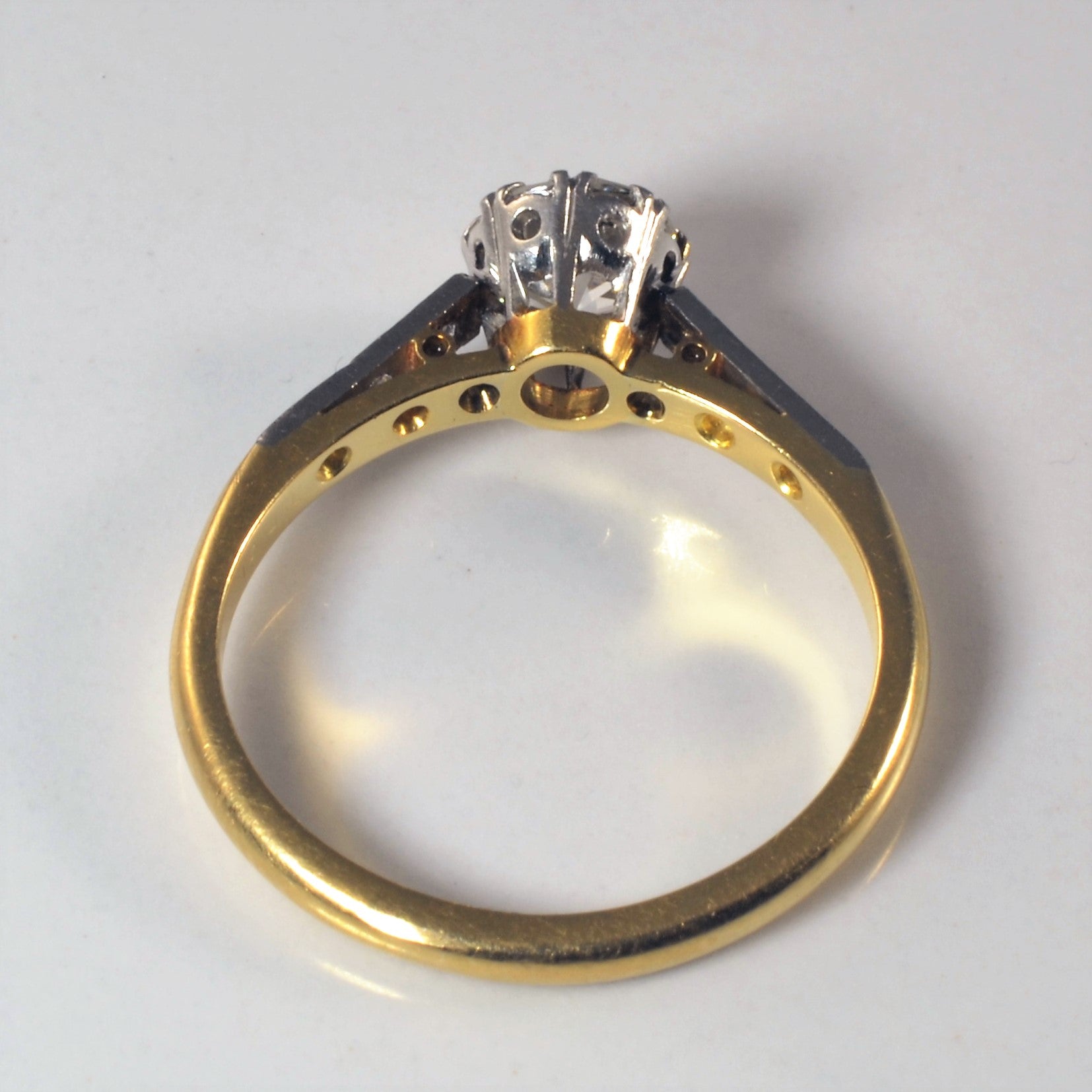 Bague de fiançailles en diamant de style édouardien | 0,71 ct | Taille 6,25 |