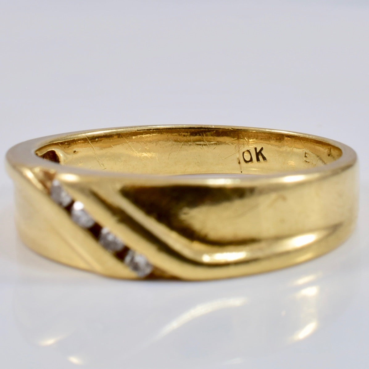 Channel Set Diamond Band | 0.07 ctw SZ 8.75 |