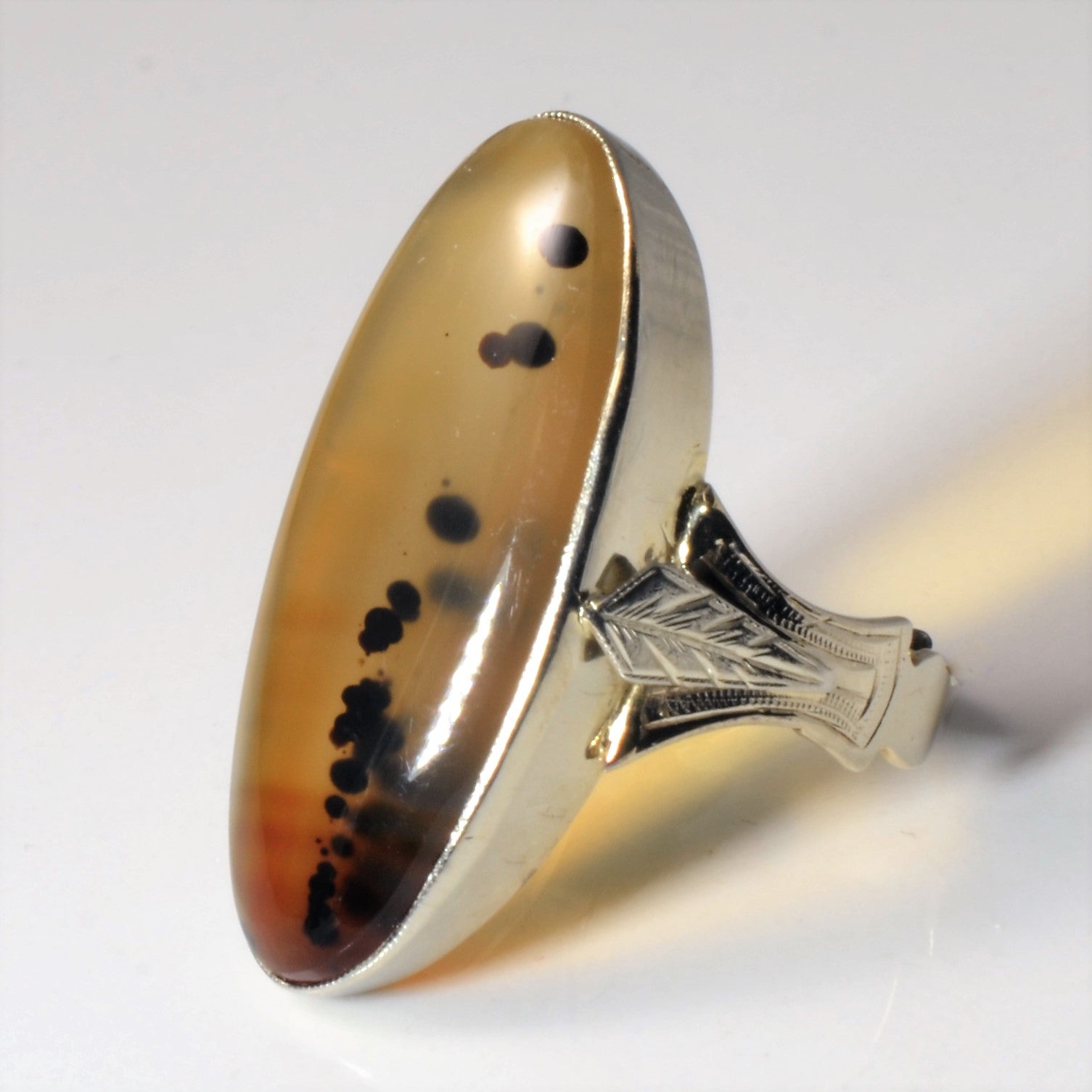Banded Agate Cocktail Ring | 12.00ct | SZ 7.25 |
