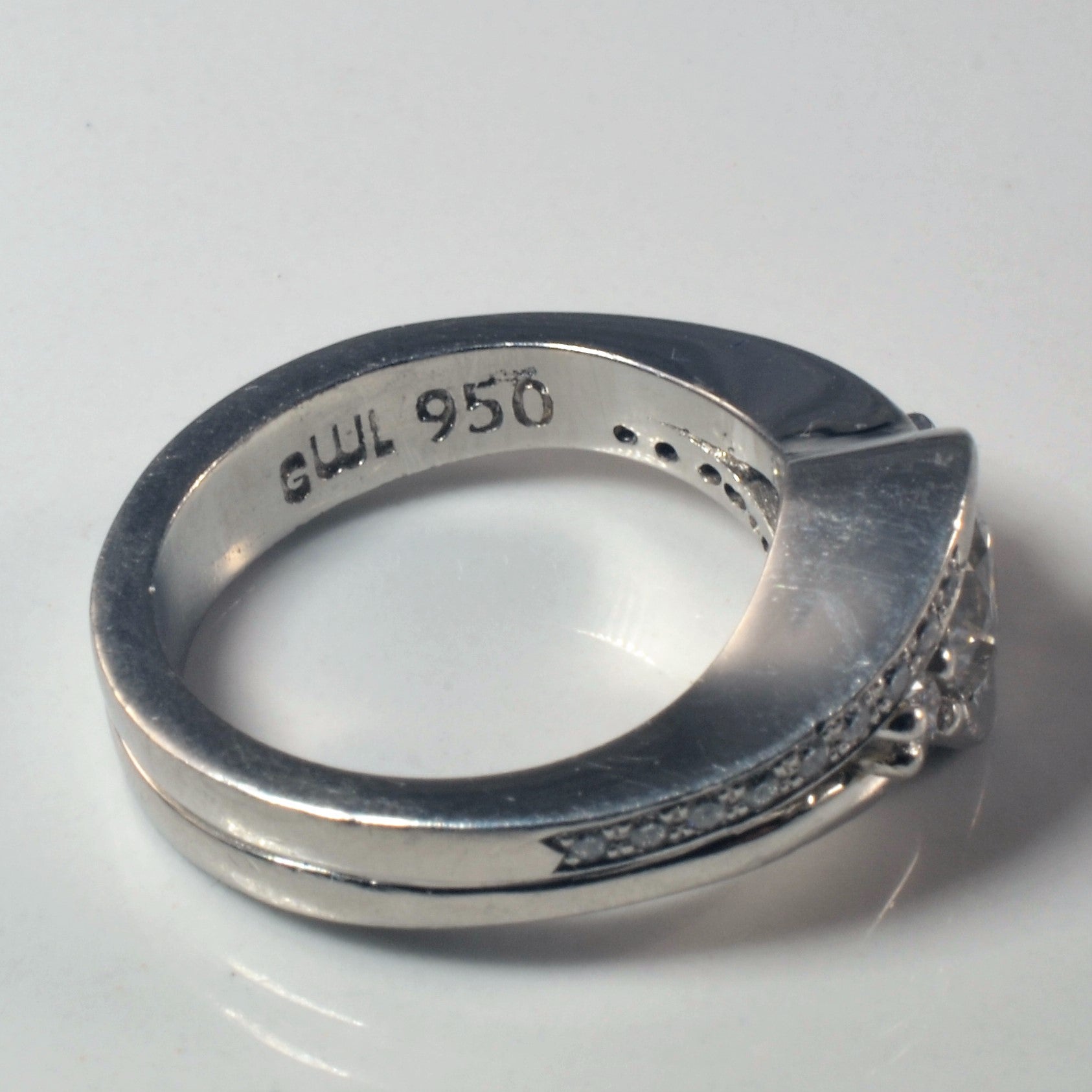 Three Stone Bypass Engagement Ring | 1.14ctw | SZ 6.5 |