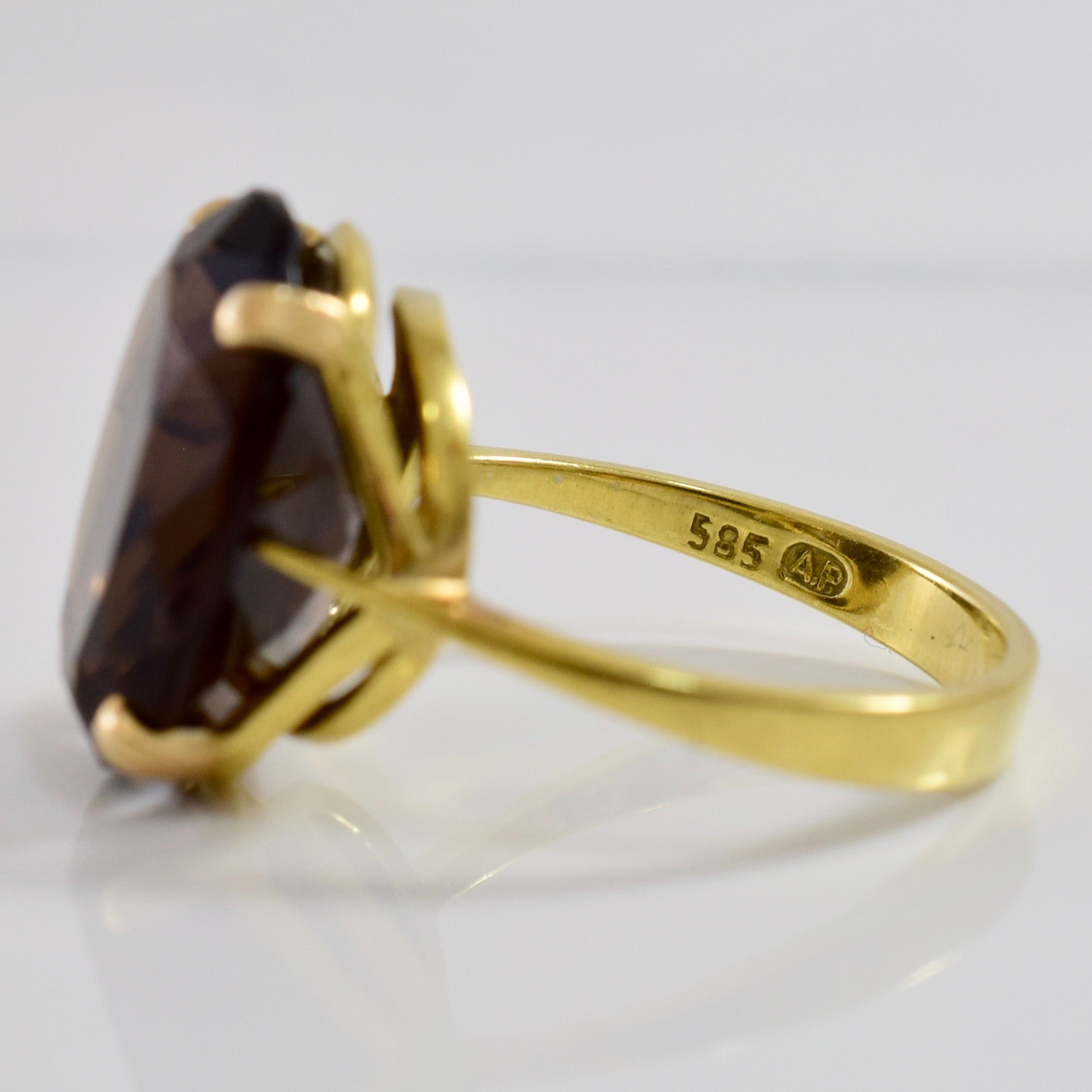 Solitaire Smoky Quartz Ring | SZ 7.25 |