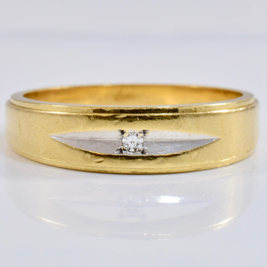 Flush Set Diamond Band | 0.01 ct SZ 6.5 |