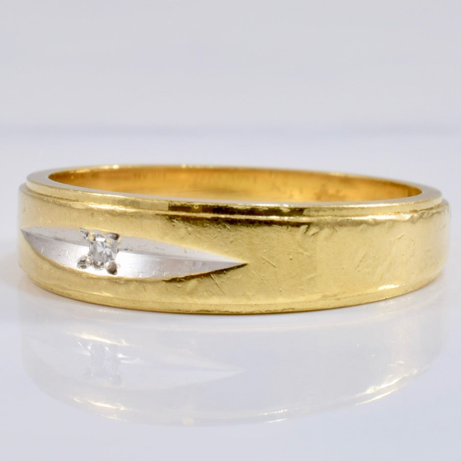 Flush Set Diamond Band | 0.01 ct SZ 6.5 |