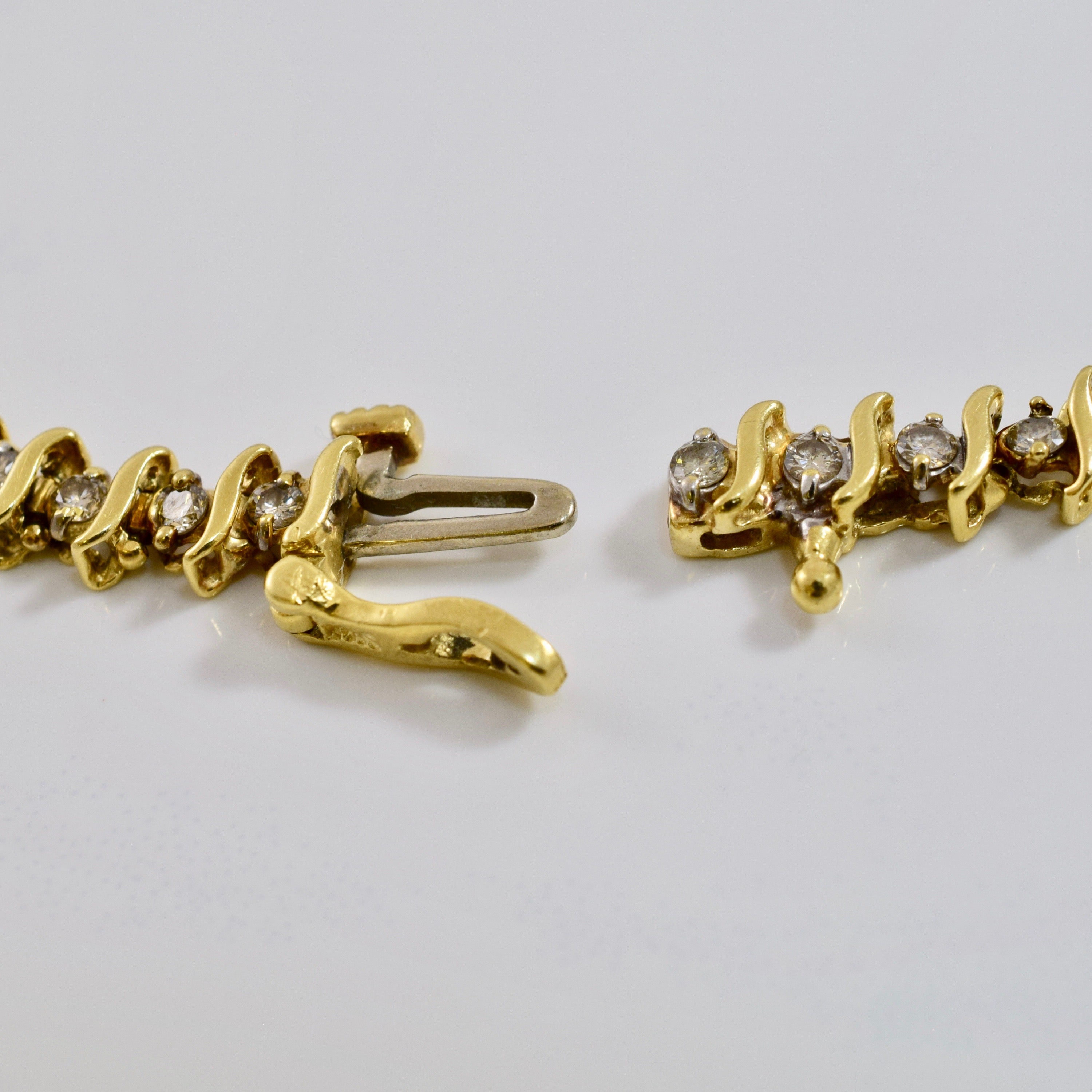 Bracelet de tennis en diamants | 1,50 ct au total, taille 7,5" |