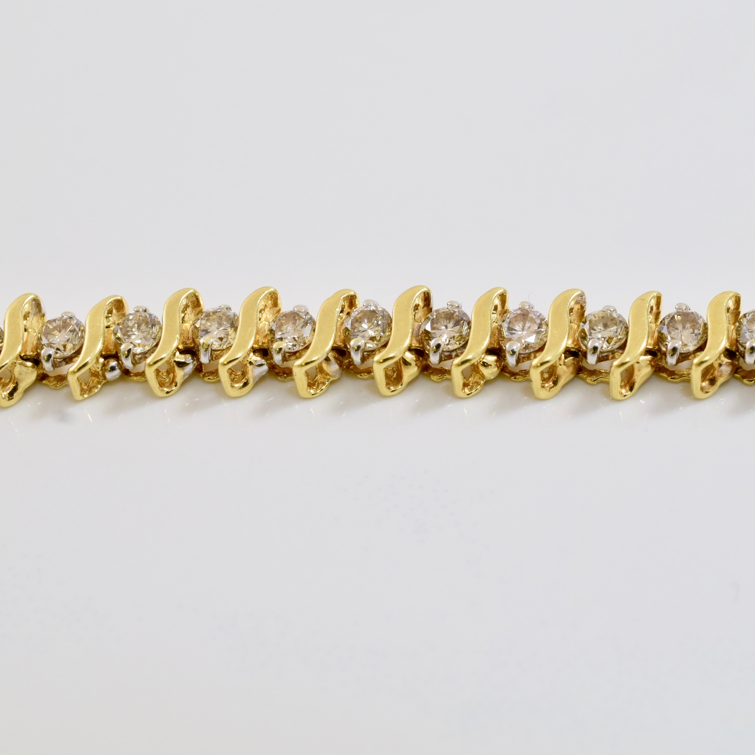 Bracelet de tennis en diamants | 1,50 ct au total, taille 7,5" |