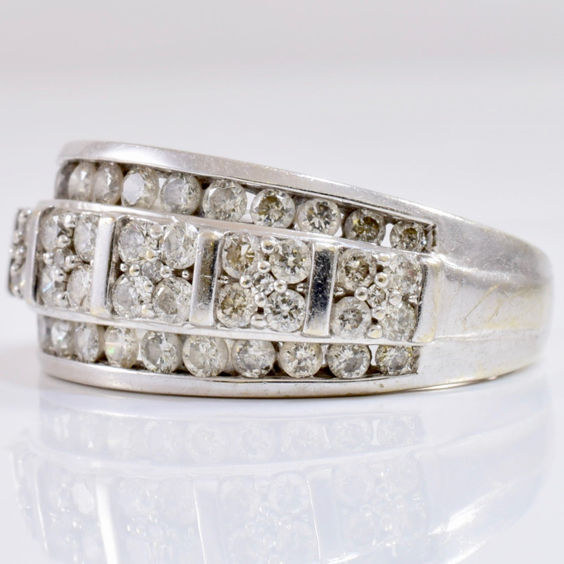 Diamond Cluster Band | 0.83 ctw SZ 5.25 |
