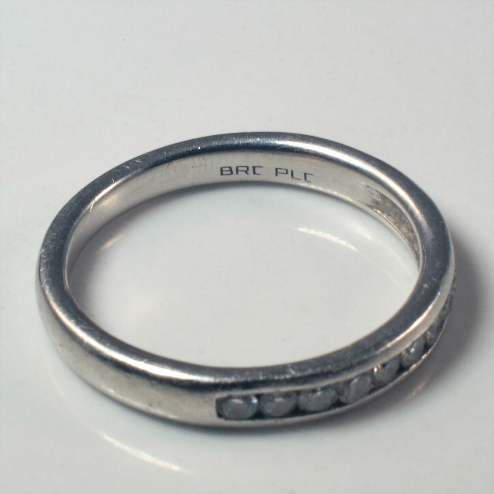 Platinum Channel Set Diamond Band | 0.17ctw | SZ 5.5 |