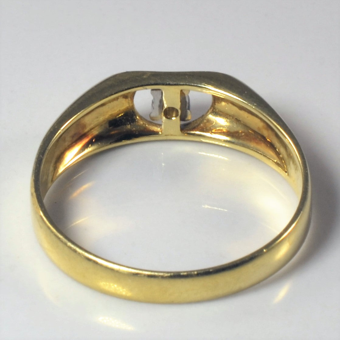 Single Diamond Gold Ring | 0.04ct | SZ 8.25 |
