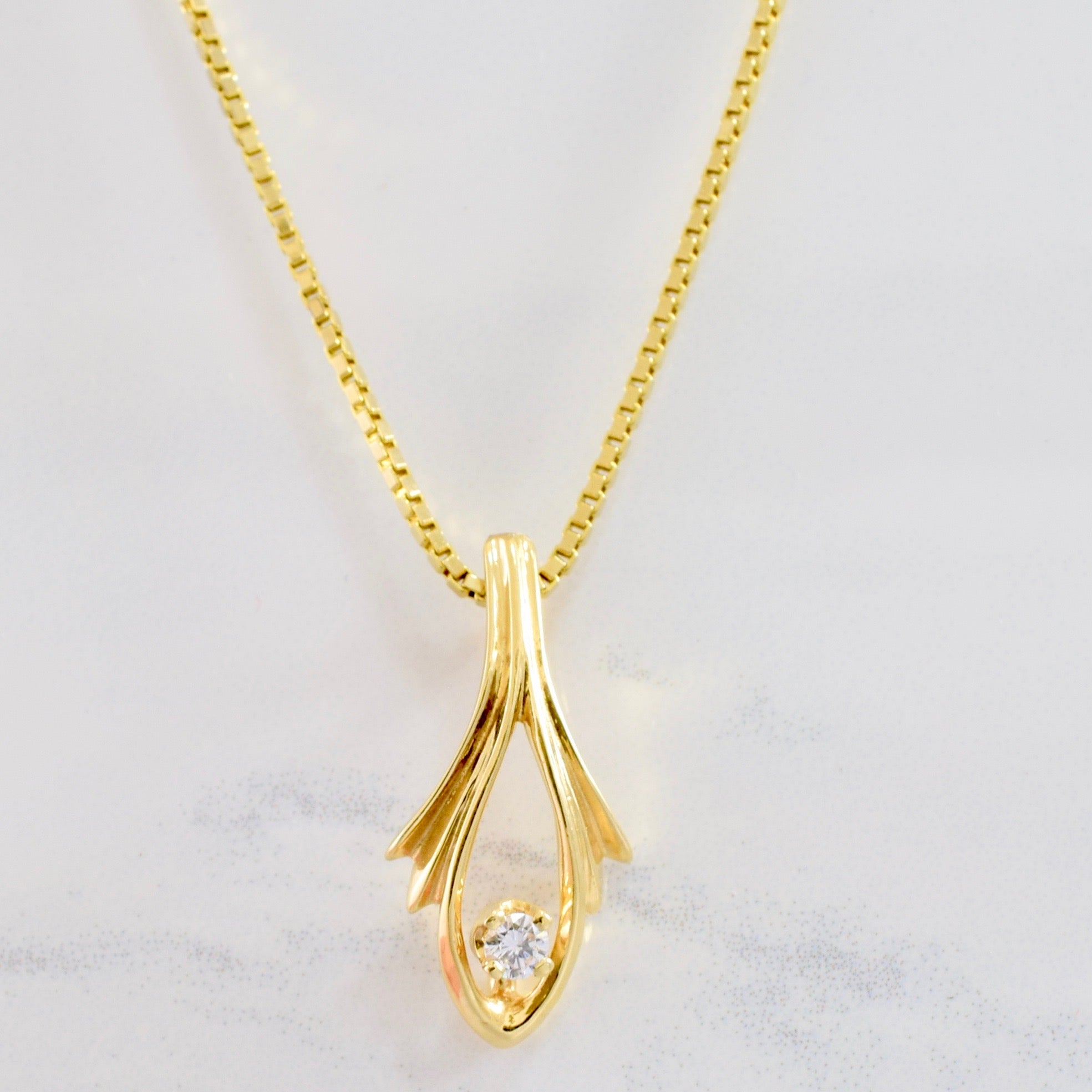 Diamond Pendant and Necklace | 0.10 ct SZ 20" |