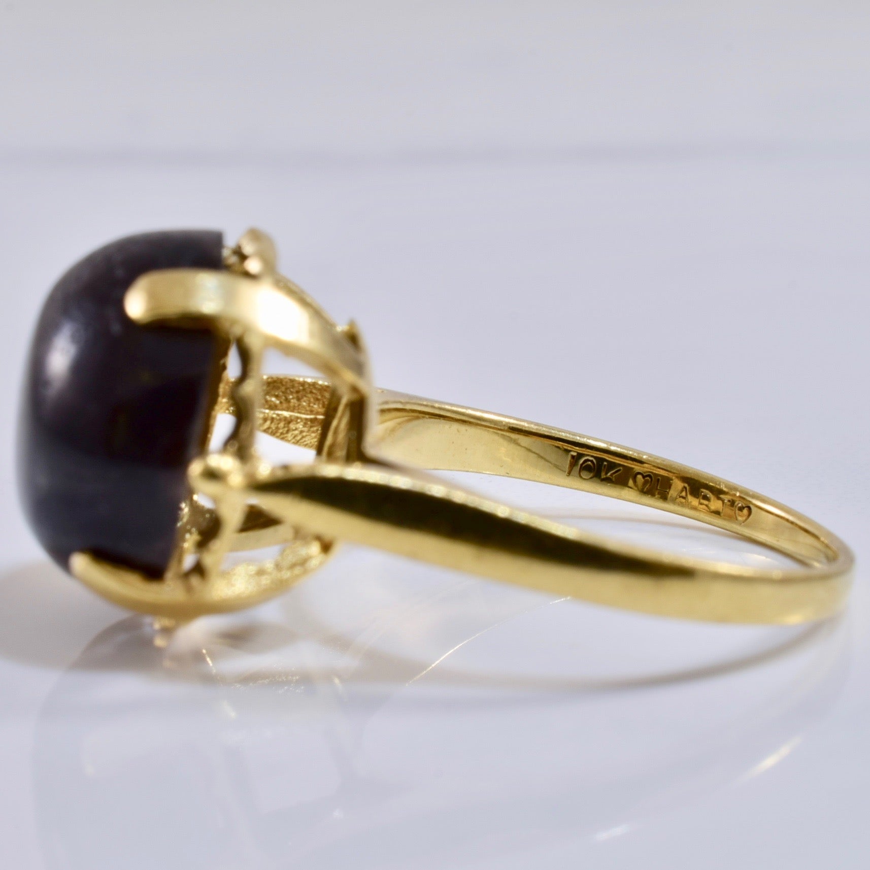 Bague saphir étoile noire | Taille 5 |