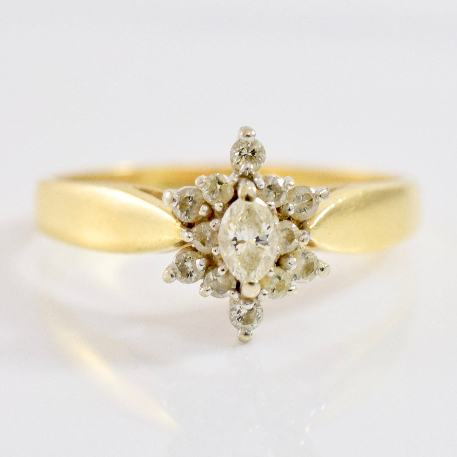 Snowflake Diamond Ring | 0.23 ctw SZ 7.5 |