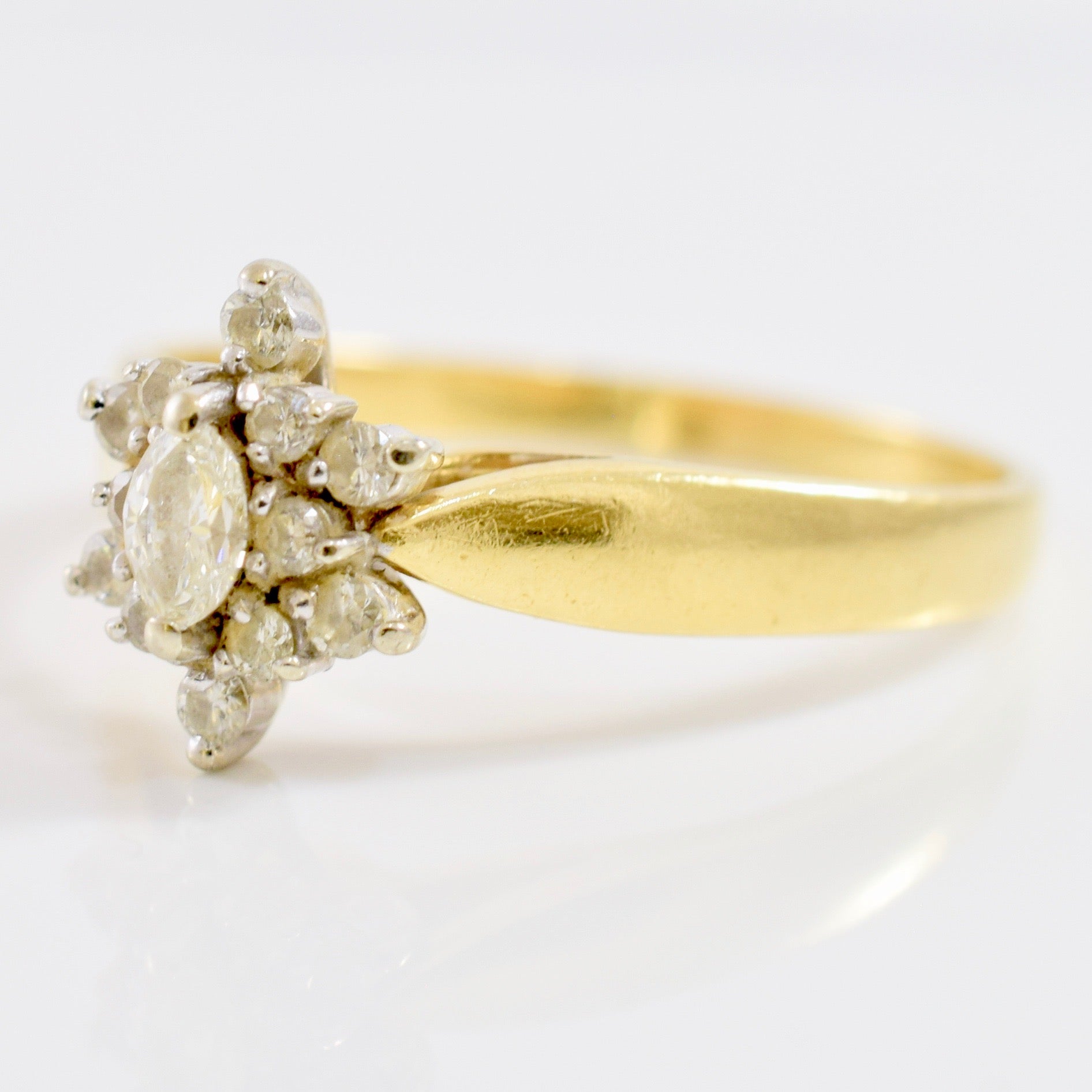 Snowflake Diamond Ring | 0.23 ctw SZ 7.5 |