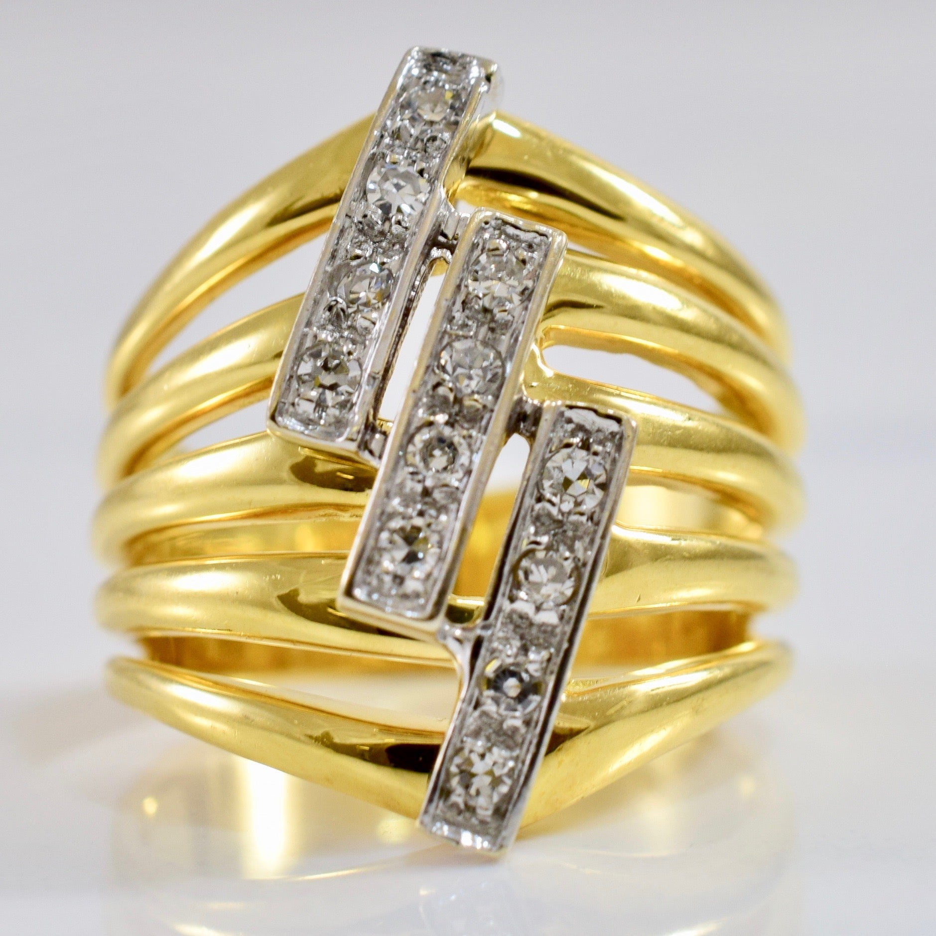 Layered Diamond Ring | 0.18 ctw SZ 4 |