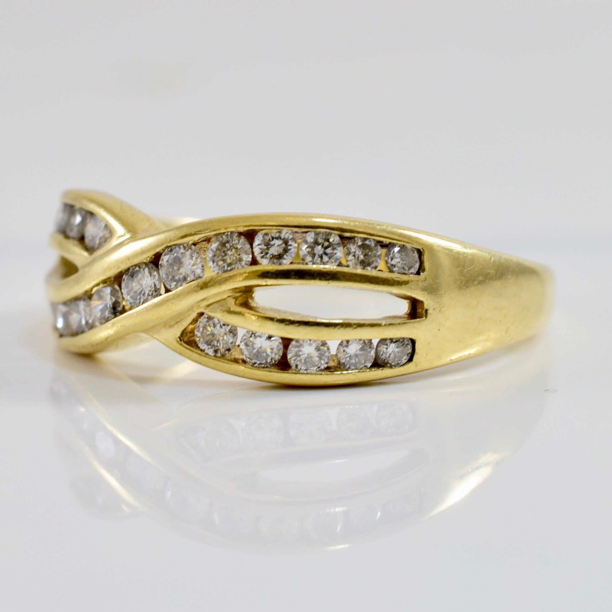 Bague Infinity en diamants | 0,51 ct au total | Taille 9 |