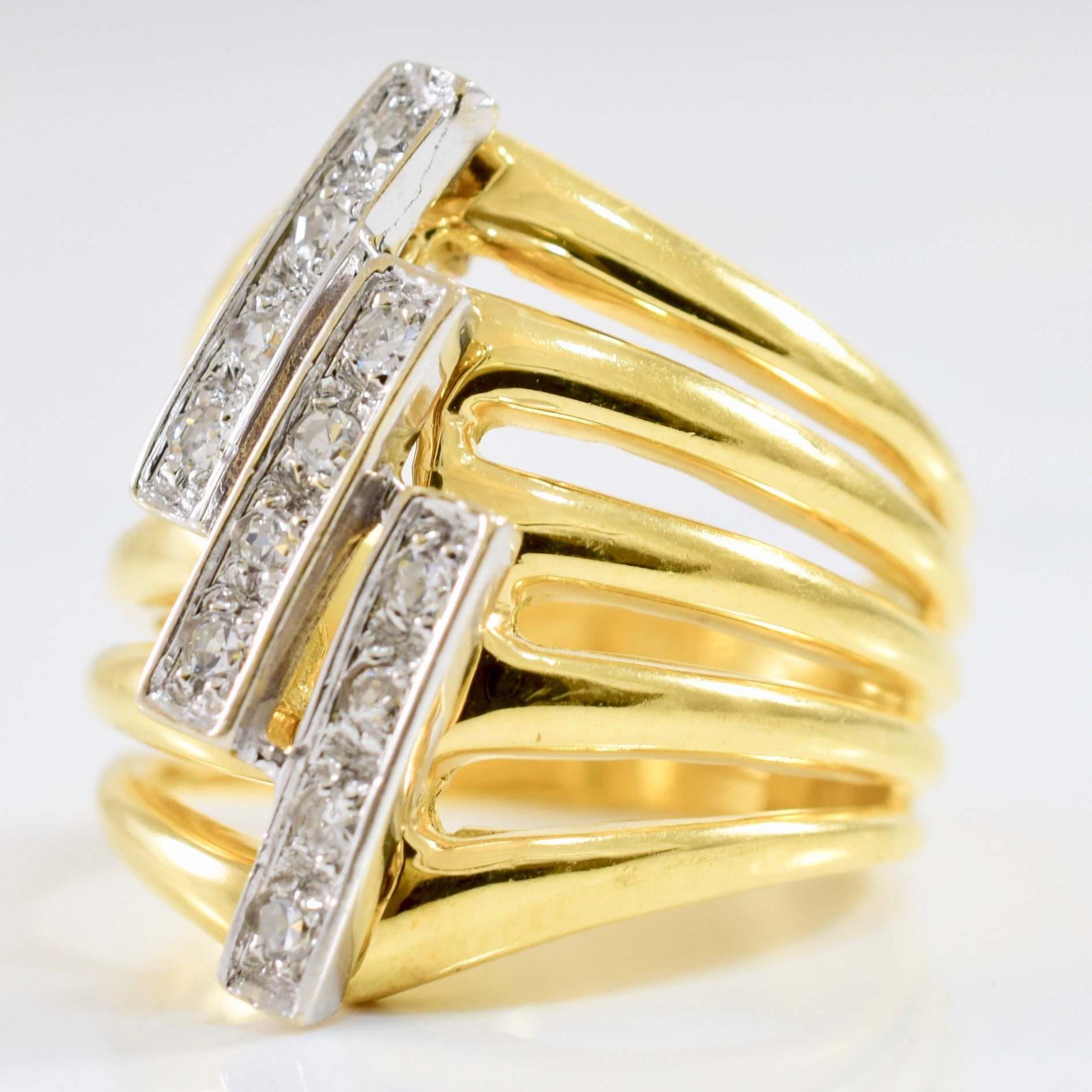 Layered Diamond Ring | 0.18 ctw SZ 4 |