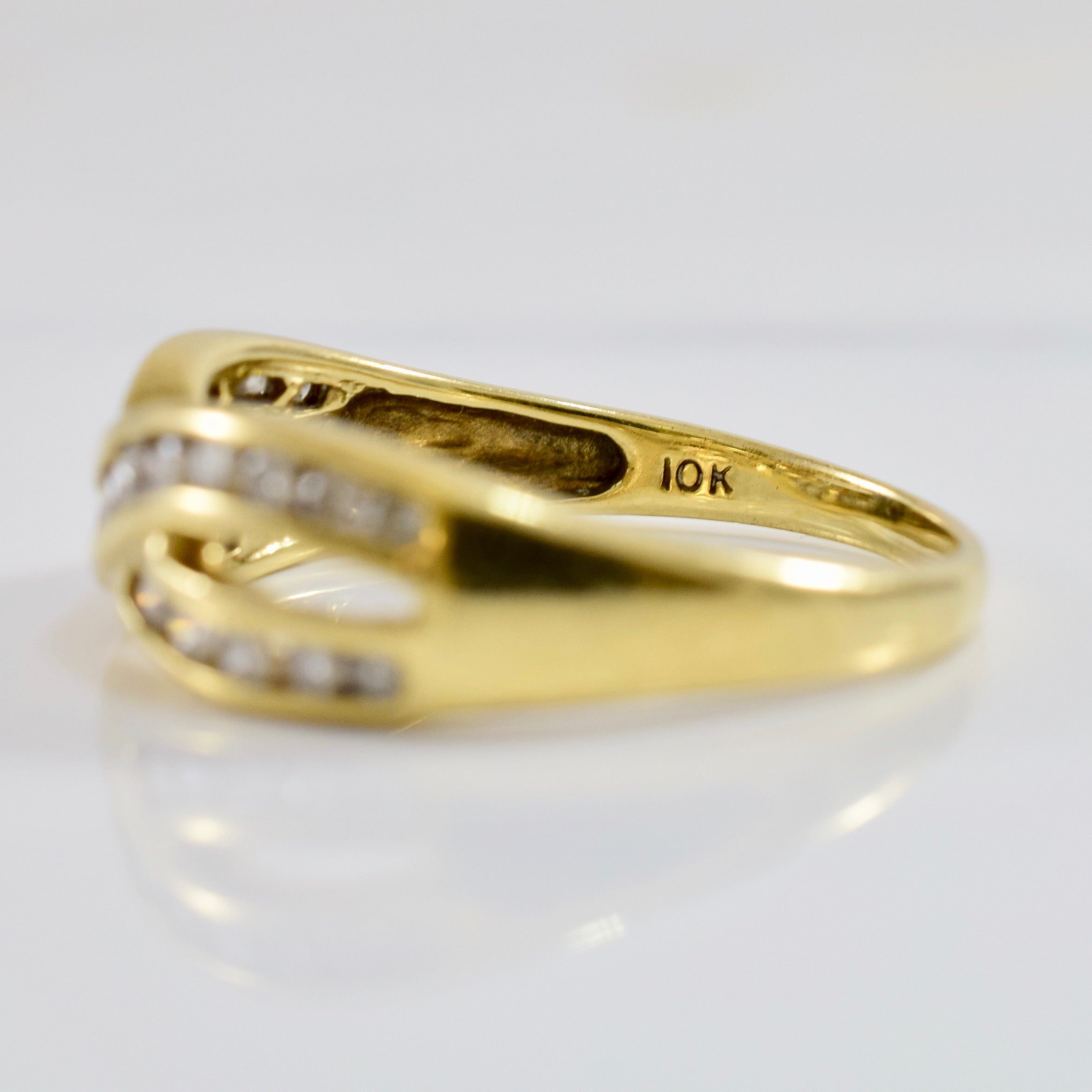 Bague Infinity en diamants | 0,51 ct au total | Taille 9 |
