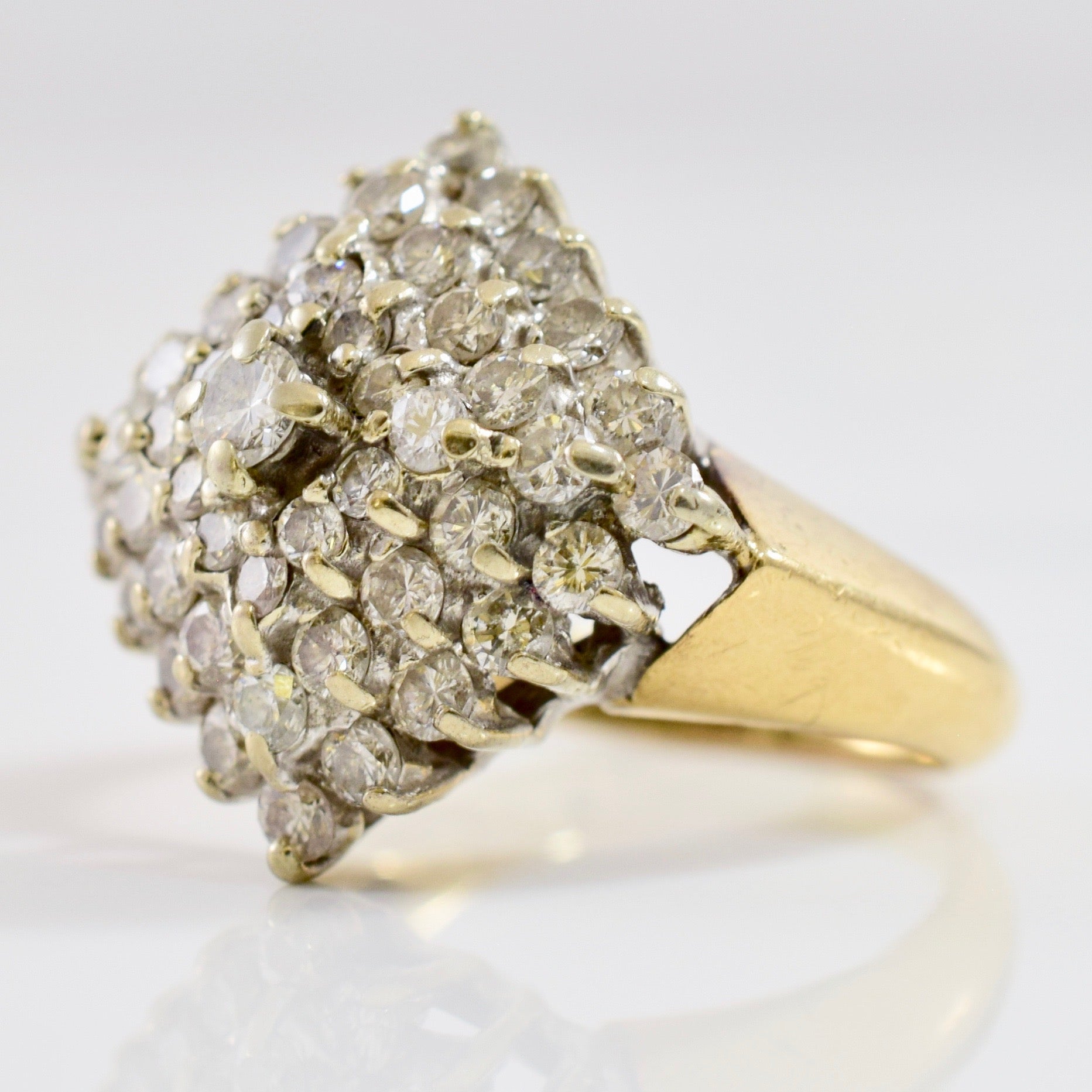 Diamond Cluster Ring | 1.32 ctw SZ 4.75 |