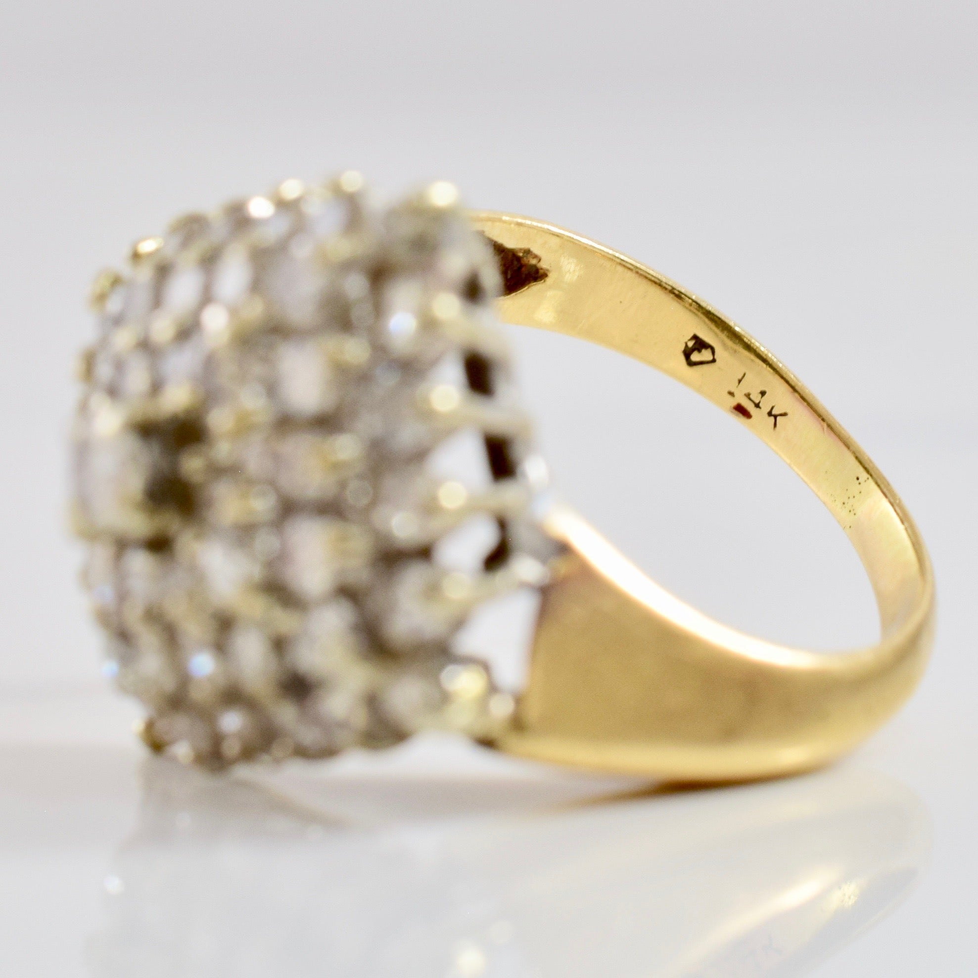 Diamond Cluster Ring | 1.32 ctw SZ 4.75 |