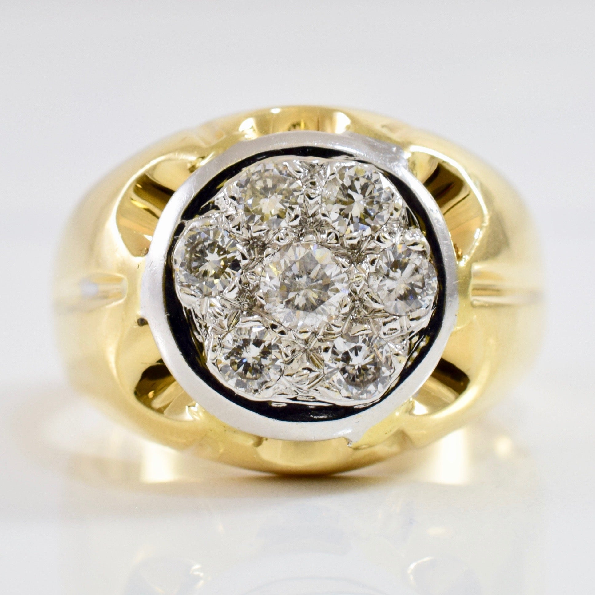 Bague sertie de diamants | 0,63 ct au total | Taille 9 |