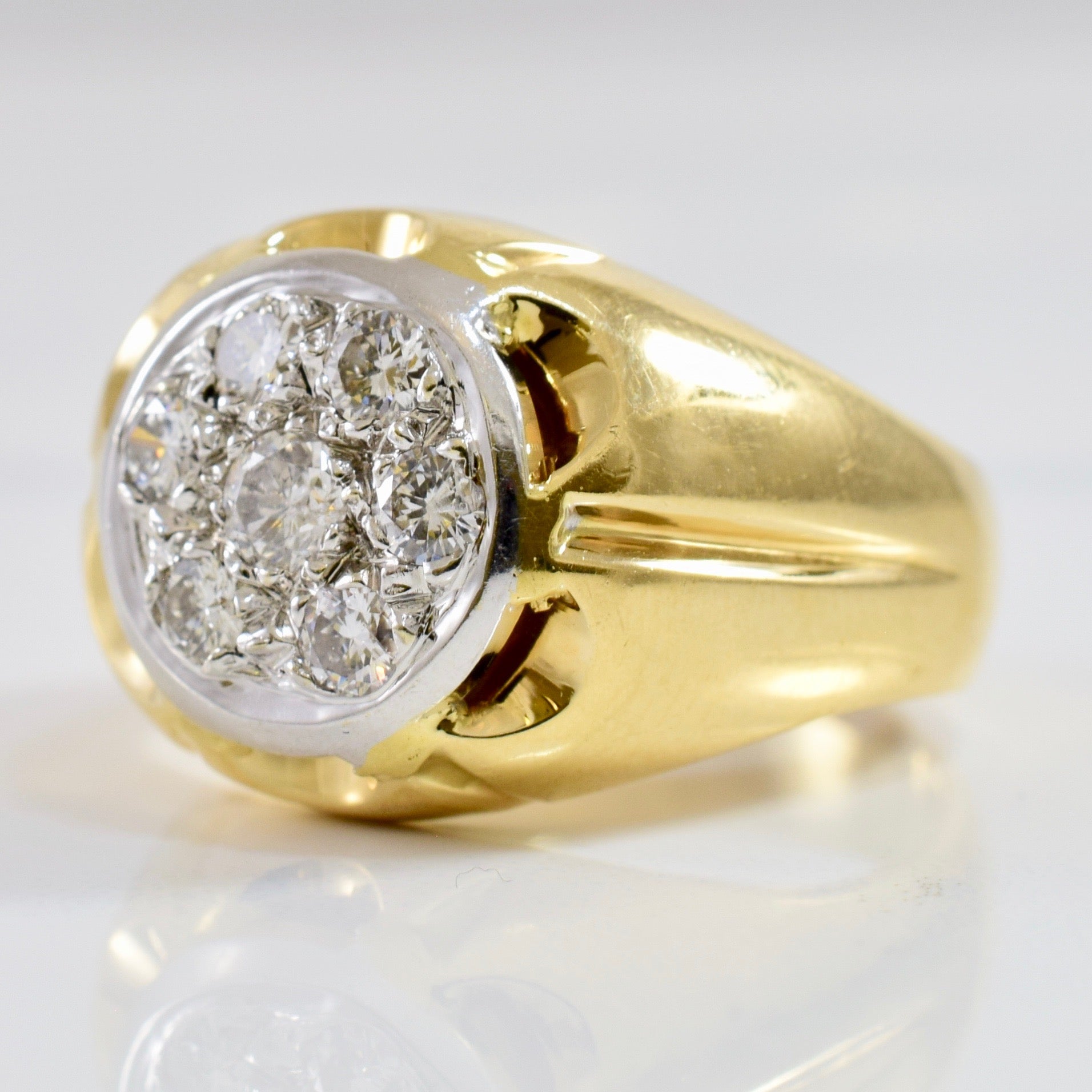 Bague sertie de diamants | 0,63 ct au total | Taille 9 |