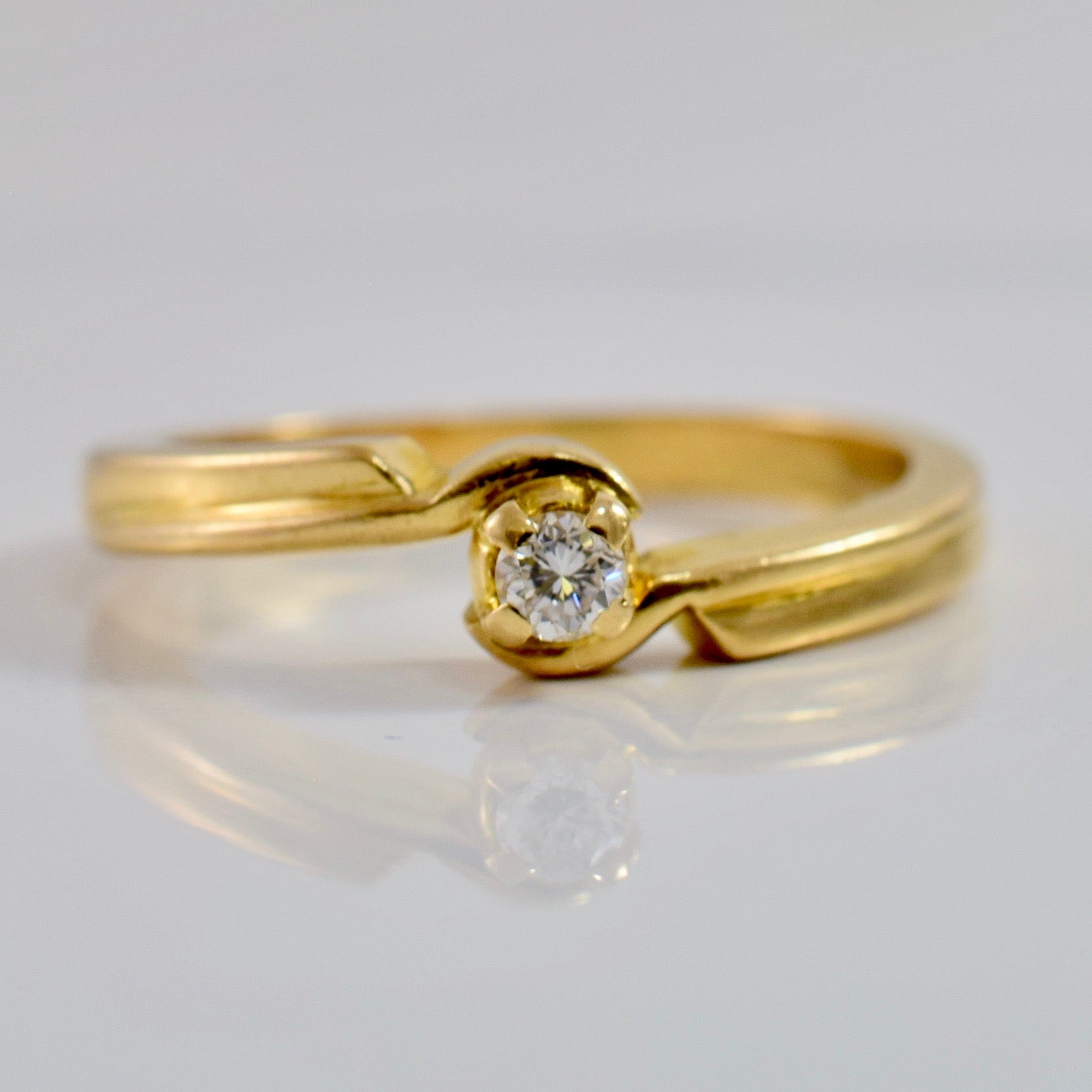 Diamond Bypass Ring | 0.06 ctw SZ 5.5 |