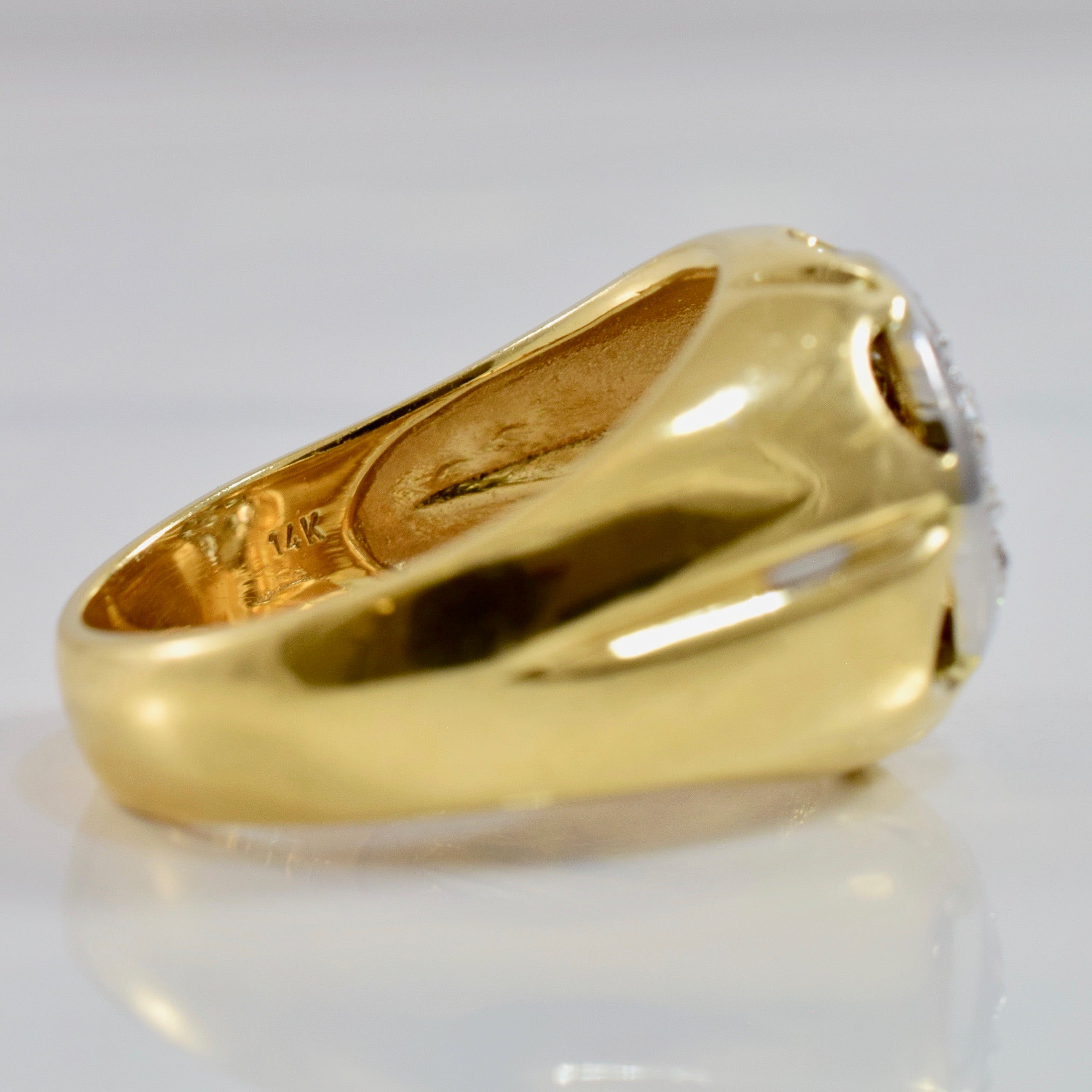 Bague sertie de diamants | 0,63 ct au total | Taille 9 |
