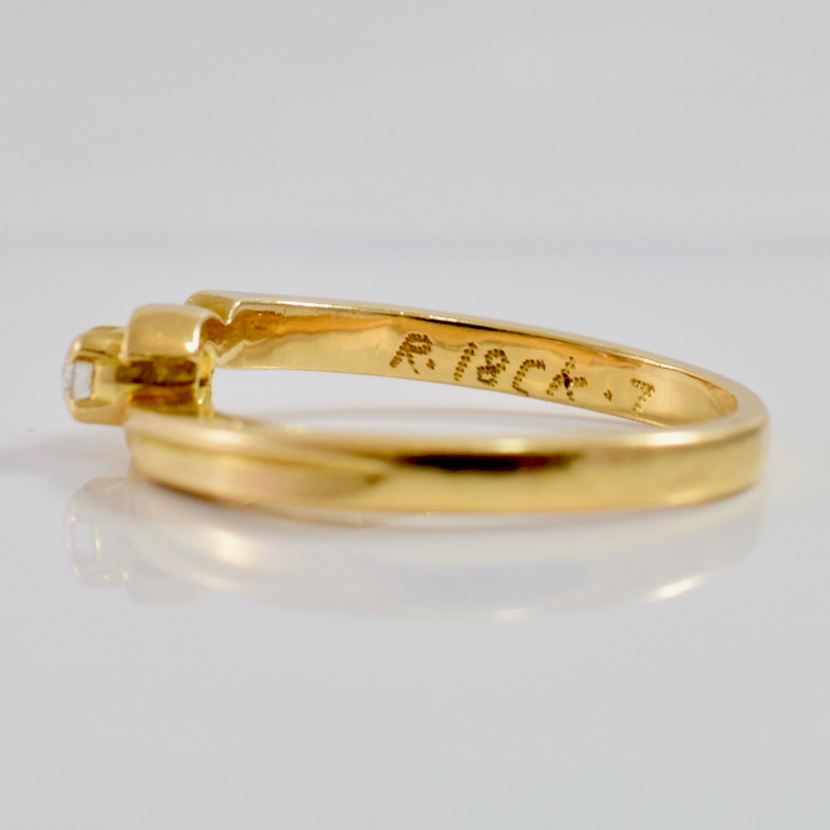 Diamond Bypass Ring | 0.06 ctw SZ 5.5 |